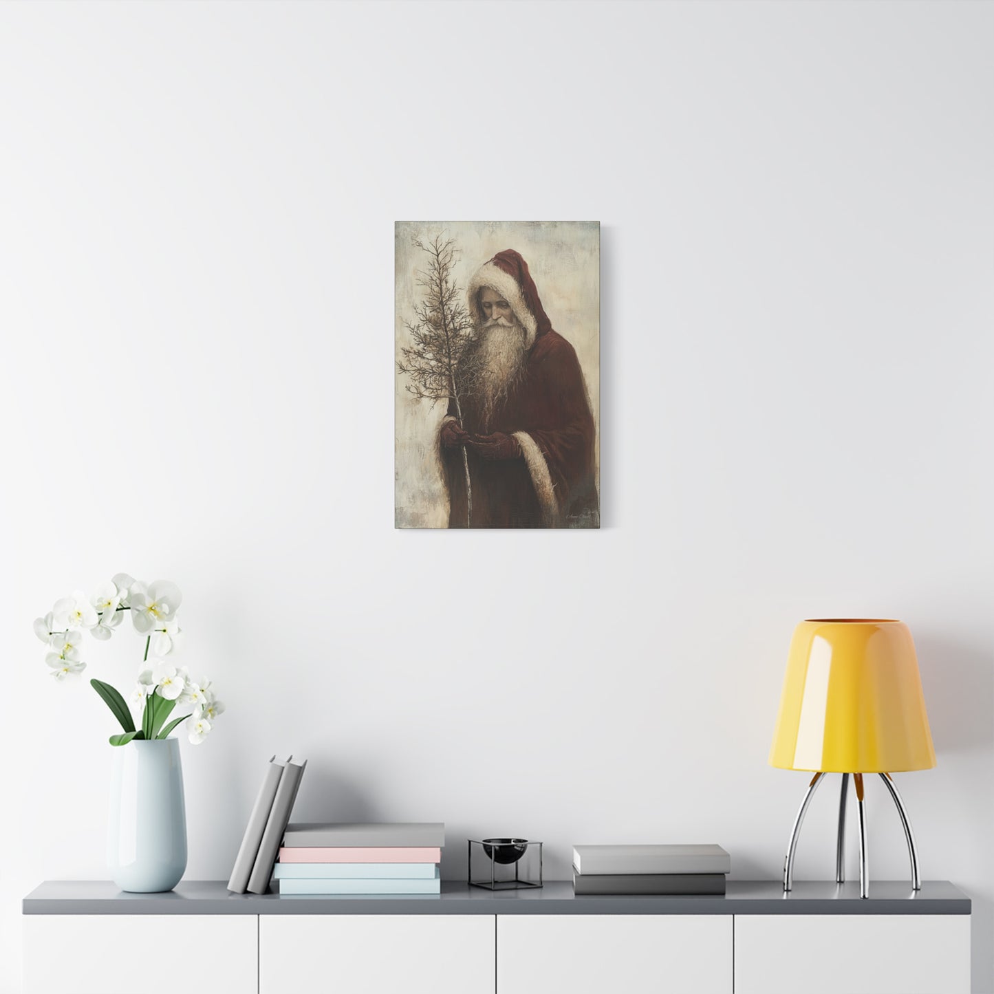 WS Humble Santa Matte Canvas, Stretched, 1.25"