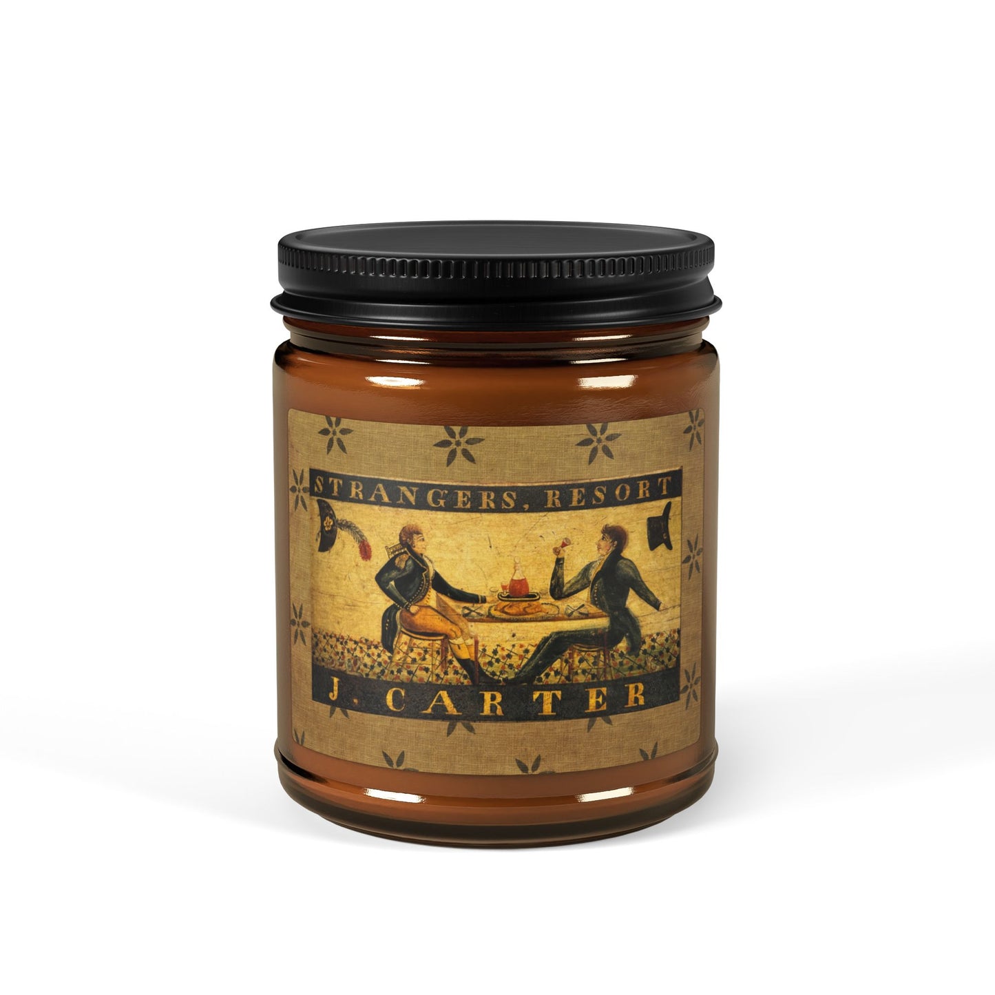 Stranger's Resort Tavern Sign Scented Soy Candle (Multi-Size, Amber Jar)