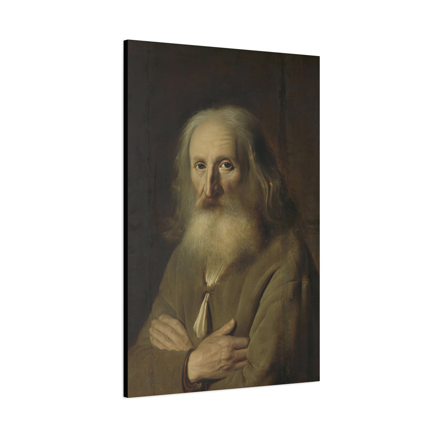 Old Farmer Portrait Matte Canvas, Stretched, 1.25"