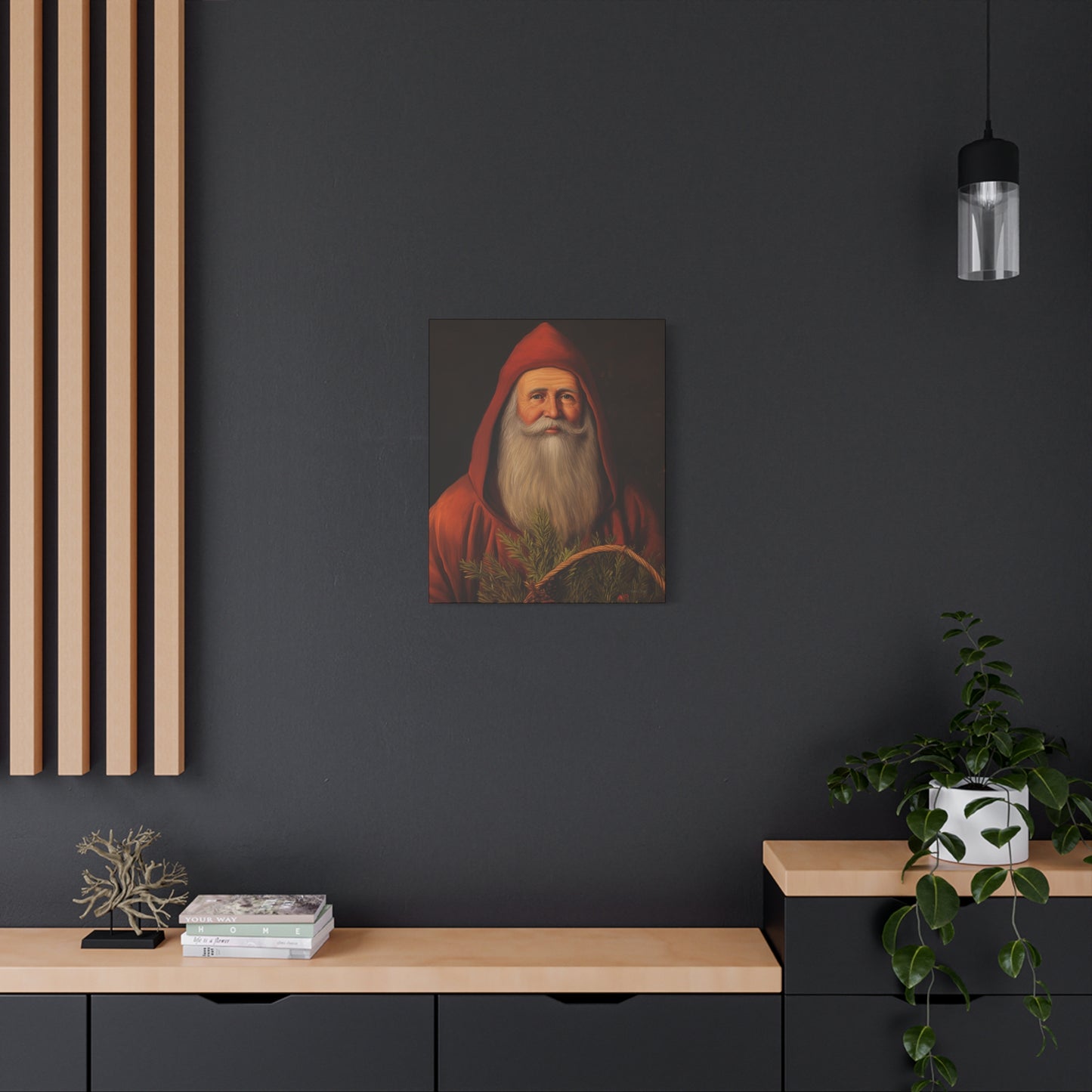 Sweet Red Santa Matte Canvas, Stretched, 1.25"