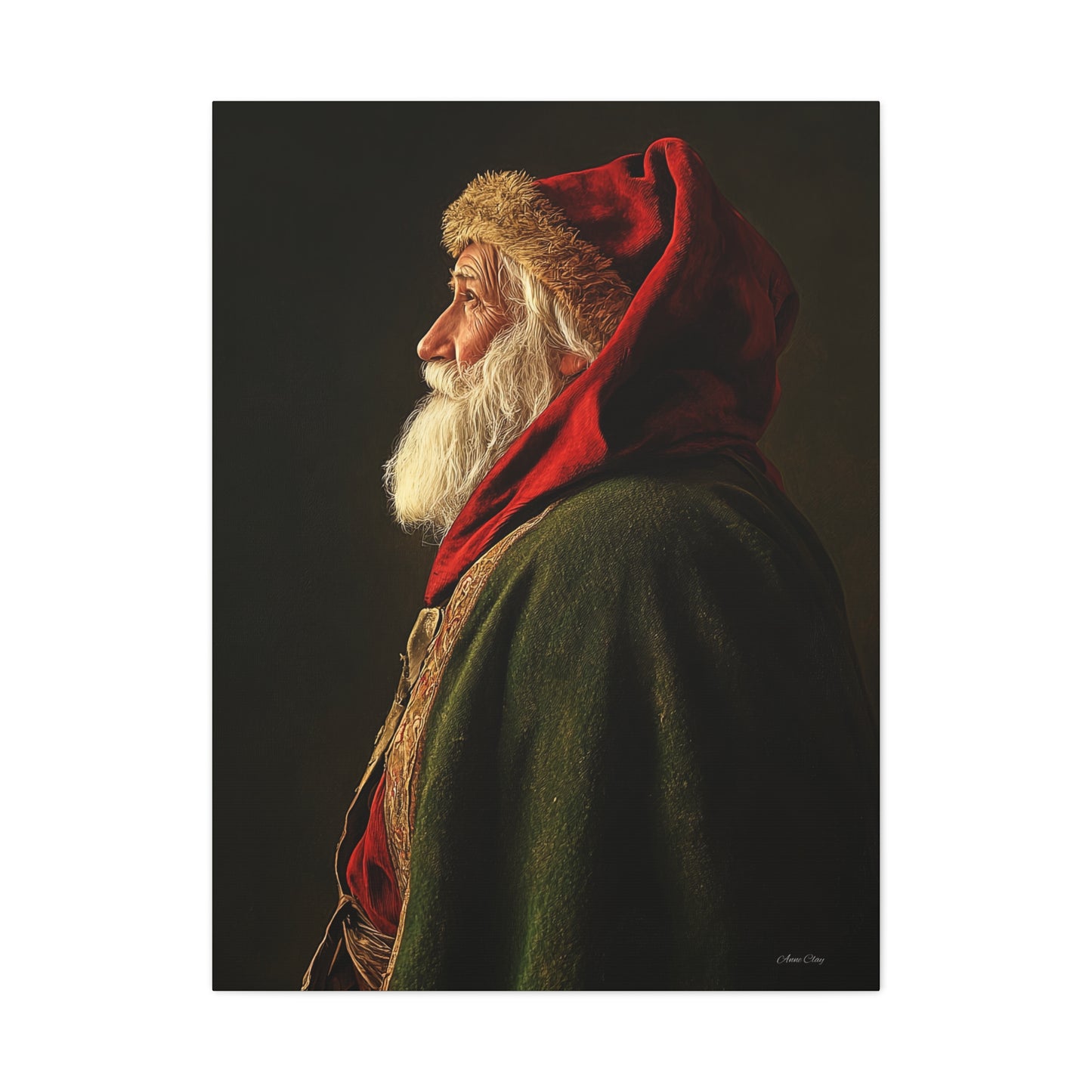 Spiritual Santa Matte Canvas, Stretched, 1.25"