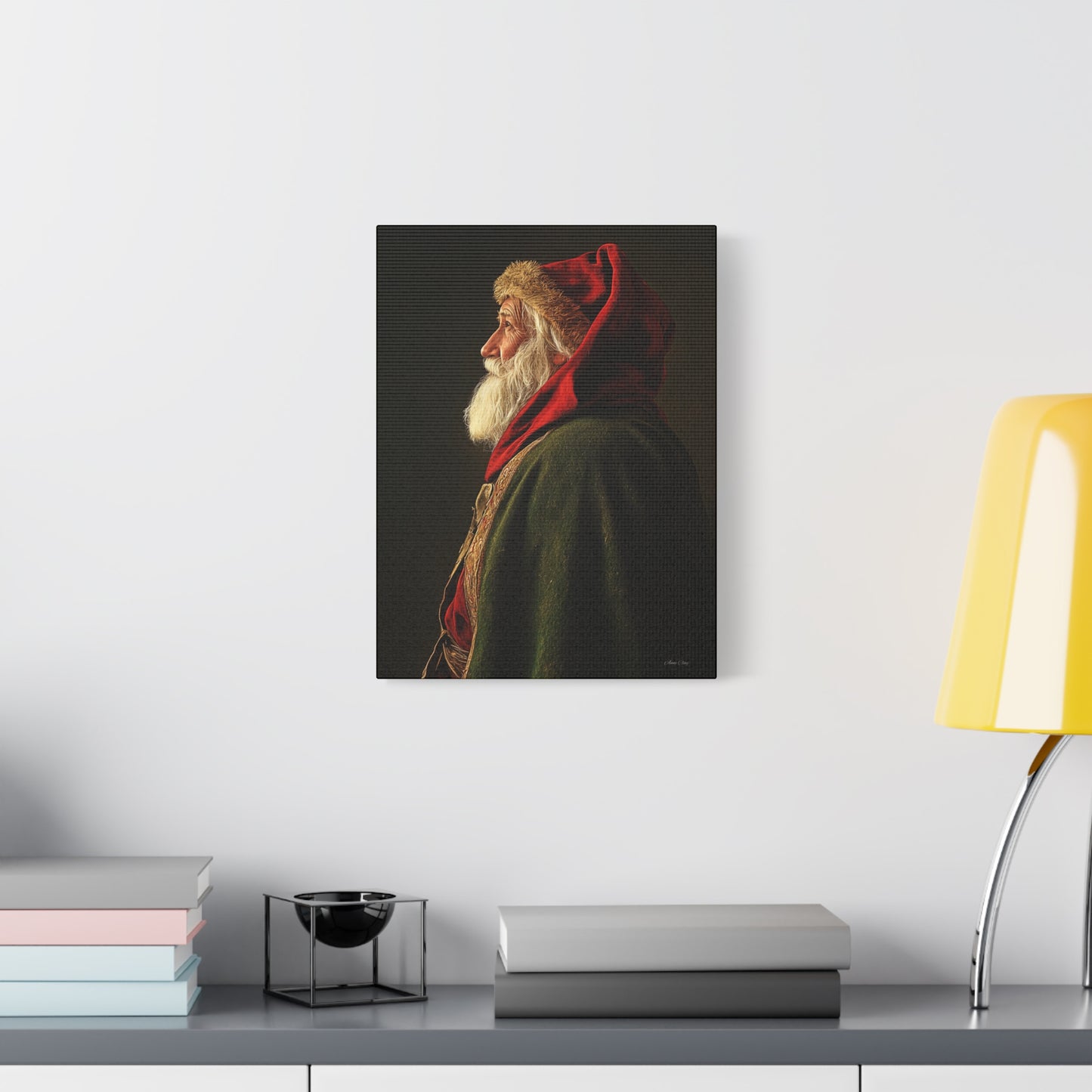 Spiritual Santa Matte Canvas, Stretched, 1.25"