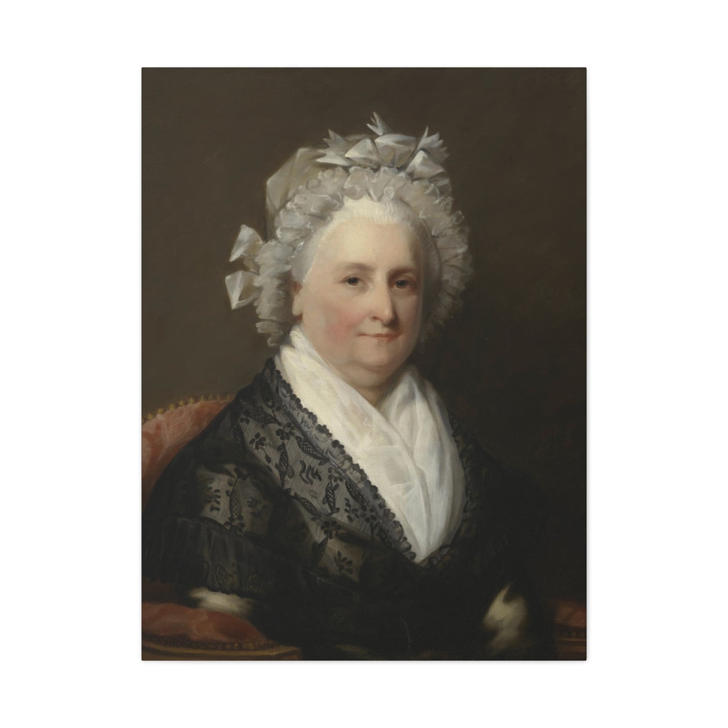 Martha Washington by Gilbert Stuart Classic Portrait Canvas Print - Elegant Home Décor Artwork
