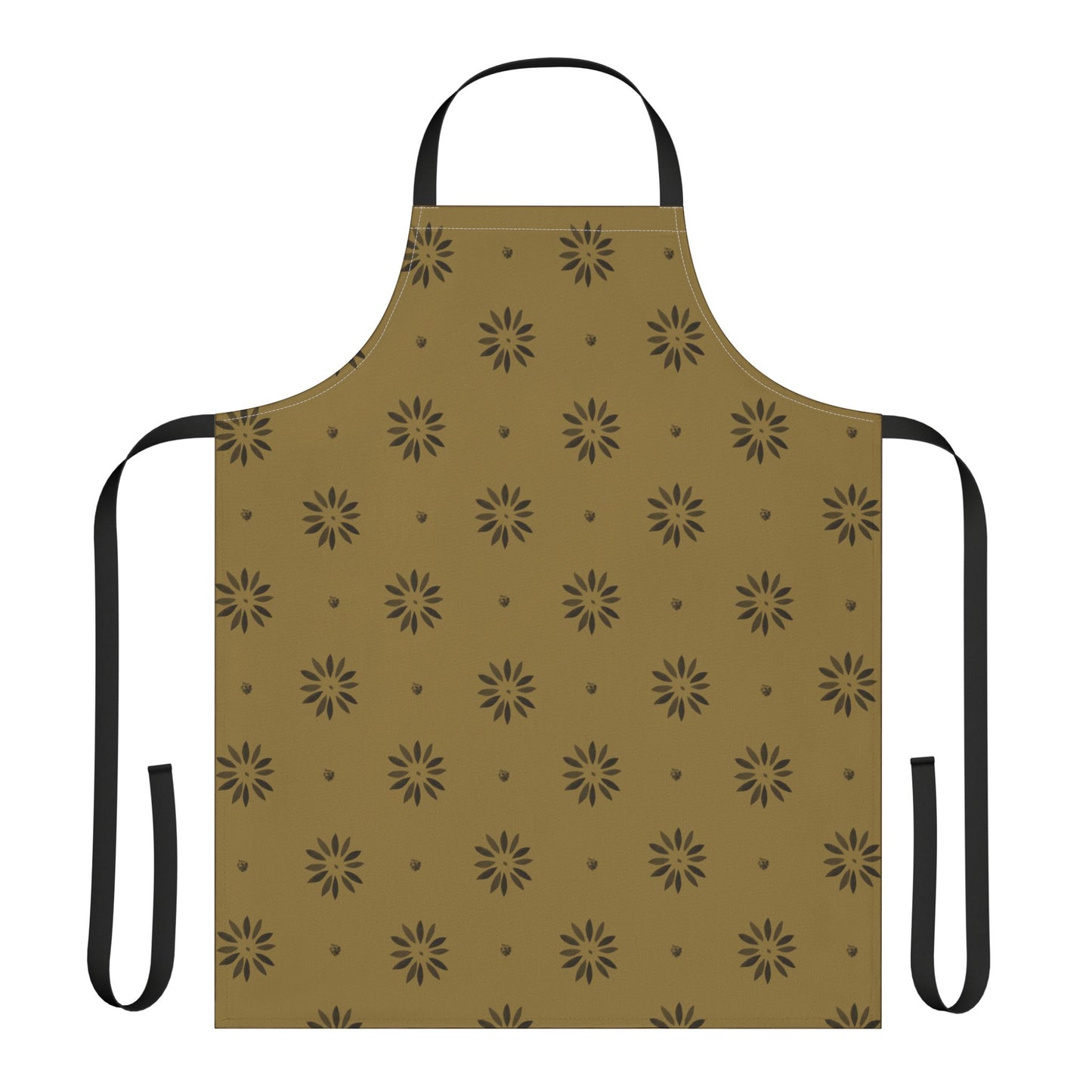 Black and Gold Stencil Apron