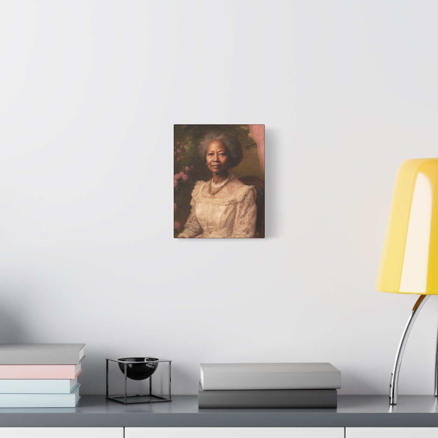 Elegant Canvas Wall Art, Vintage Portrait, Home Decor, Gift for Art Lovers, Bohemian Style, Heritage Art