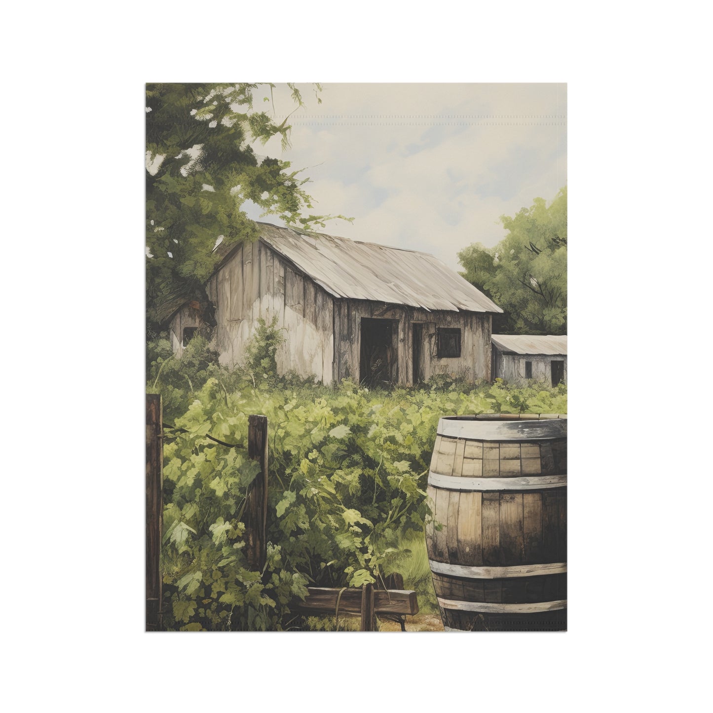 Old Farm Garden & House Banner