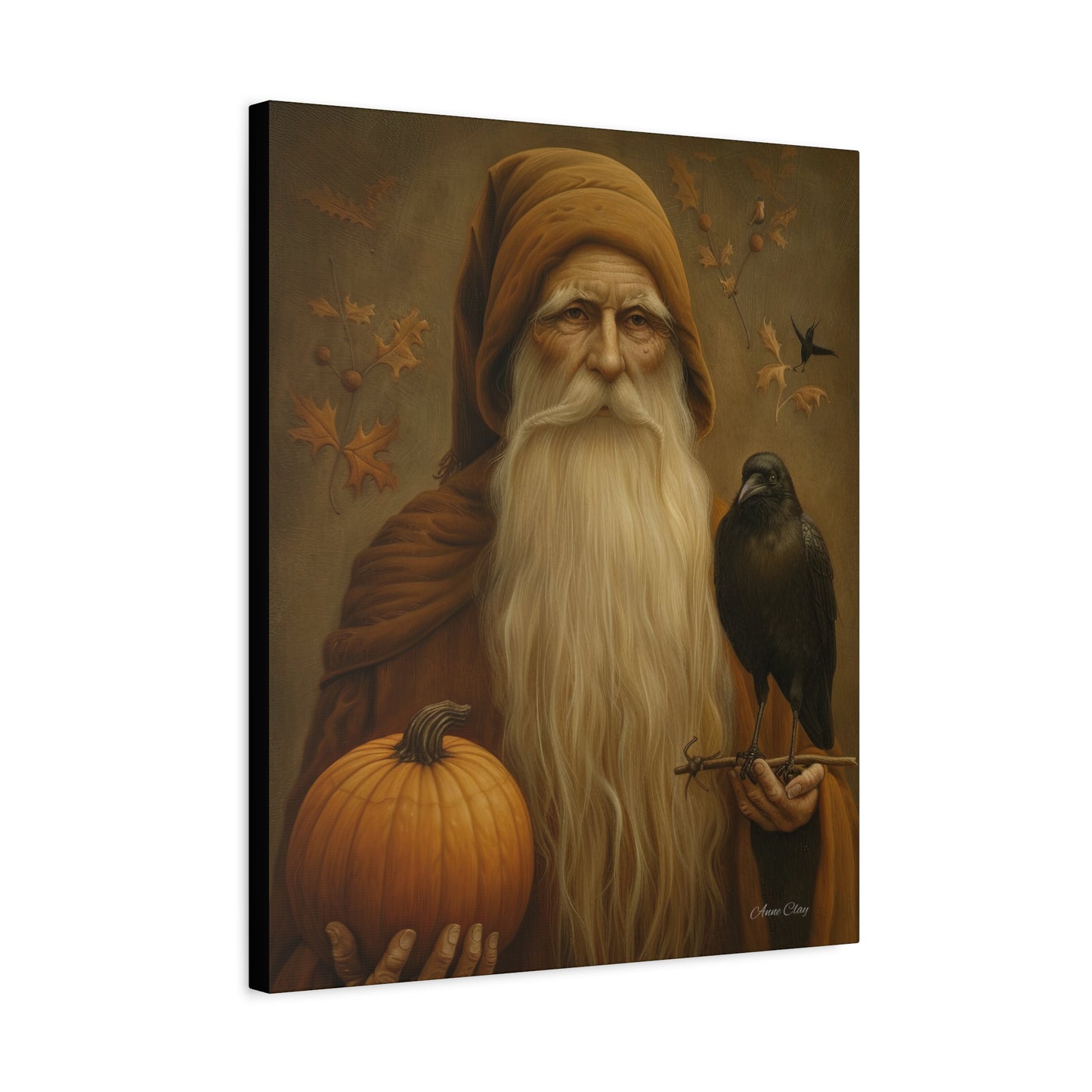 Mystical Fall Canvas Art, Autumn Decor, Nature Wall Art, Halloween Home Decor, Gift for Harvest Season