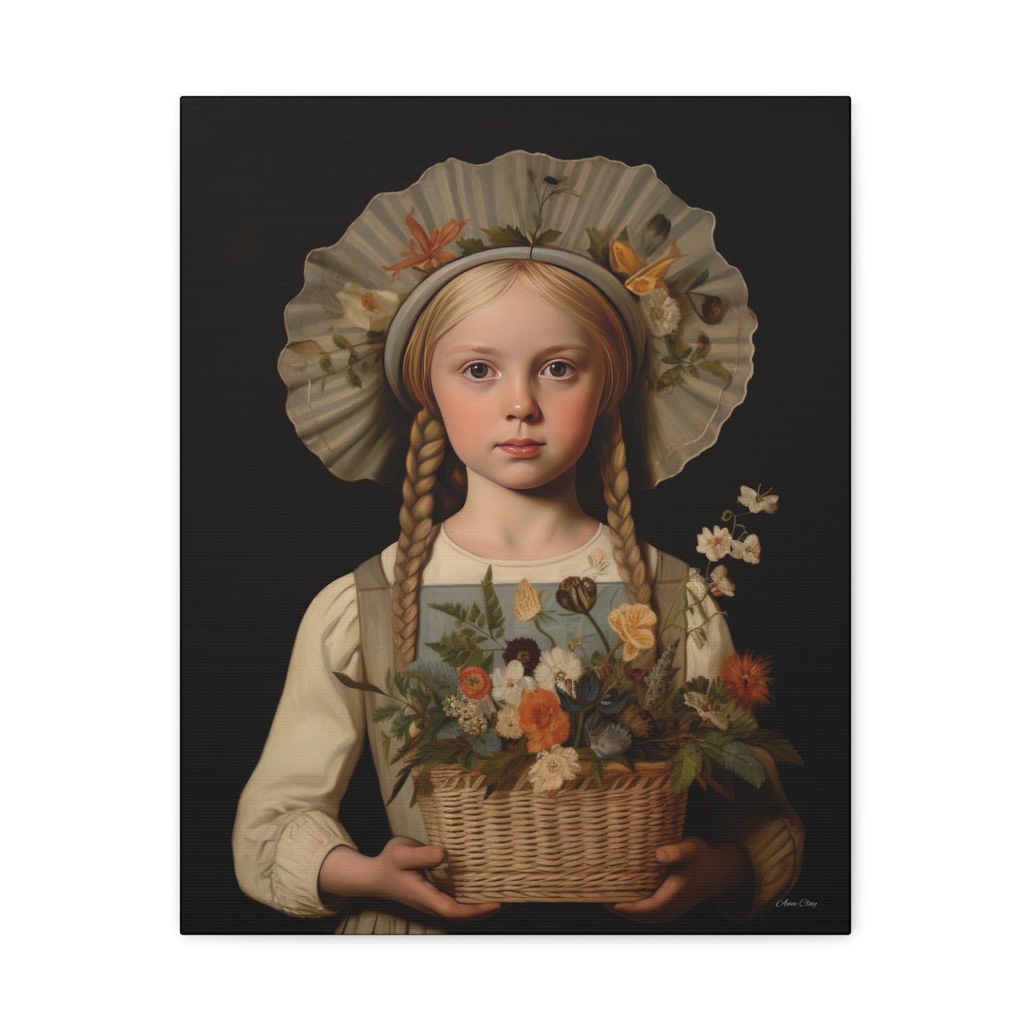 Flower Girl Matte Canvas, Stretched, 1.25"