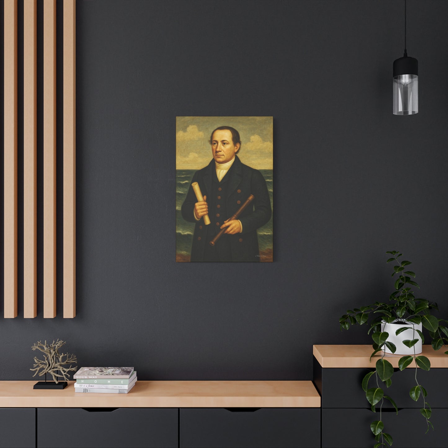 Nautical Portrait Canvas Art Print, Wall Art, Historic Decor, Maritime Home Decor, Gift for Nautical Lovers