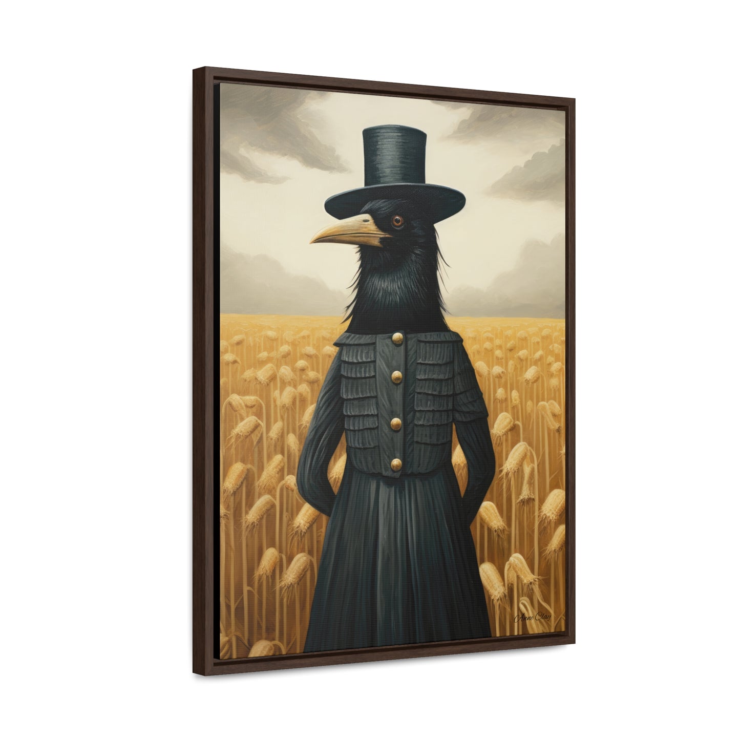 Framed Proper Crow Gallery Canvas Wraps, Vertical Frame