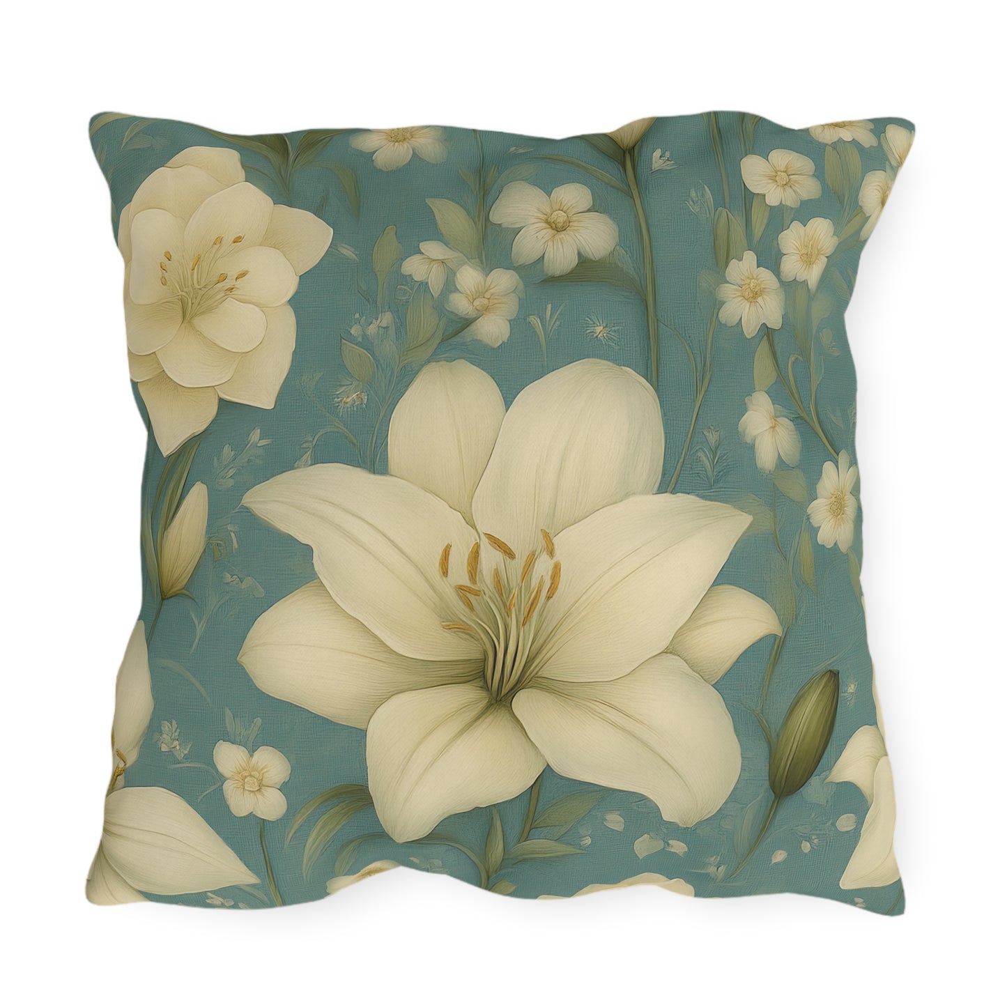 Serene Floral Outdoor Pillows - Garden Decor, Patio Cushion, Spring Vibes, Home Accents, Nature Inspired