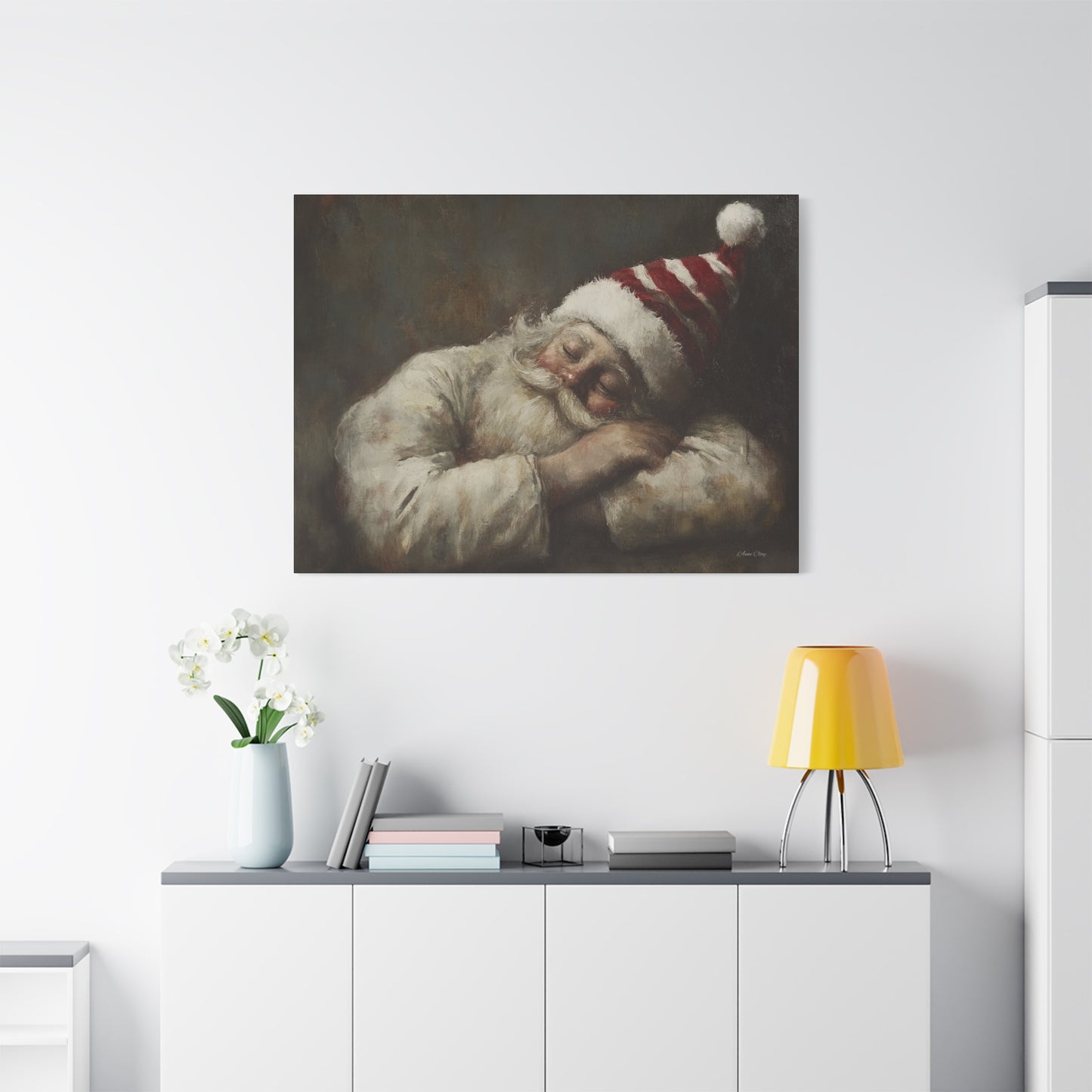 Sweet Dreams Santa Matte Canvas, Stretched, 1.25"