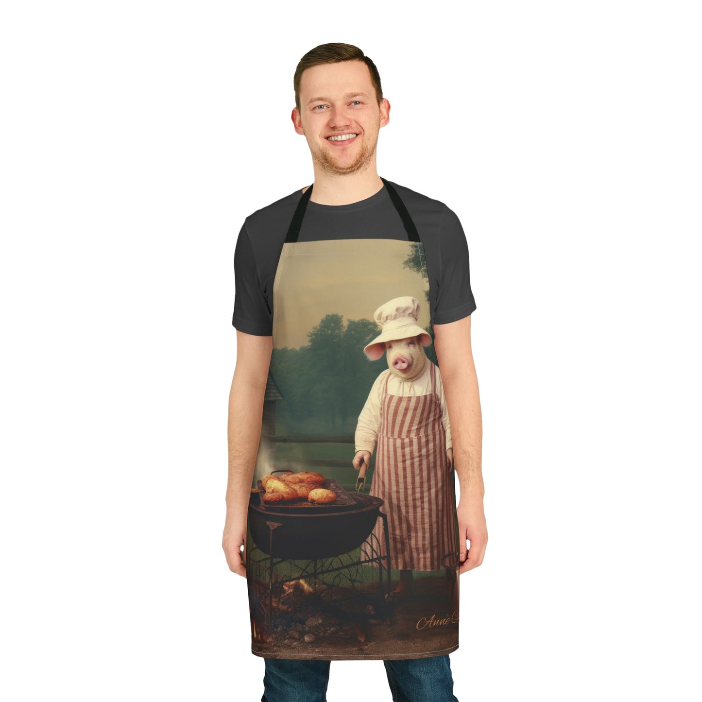 Pig at the BBQ Apron