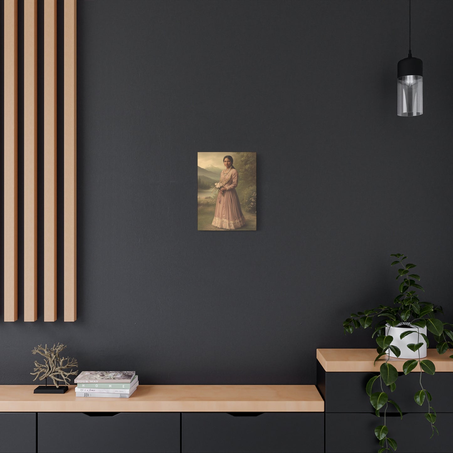 Artistic Stretched Canvas Print: Vintage Portrait, Home Decor, Wall Art, Gift for Art Lovers, Boho Decoration, Unique Gift