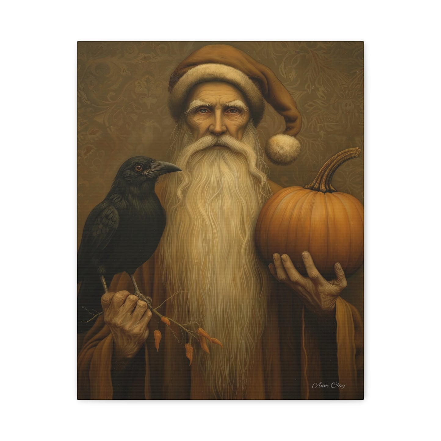 Autumnal Matte Canvas Art, Rustic Decor, Halloween Wall Art, Fall Home Decor, Perfect for Thanksgiving, Harvest Celebrations