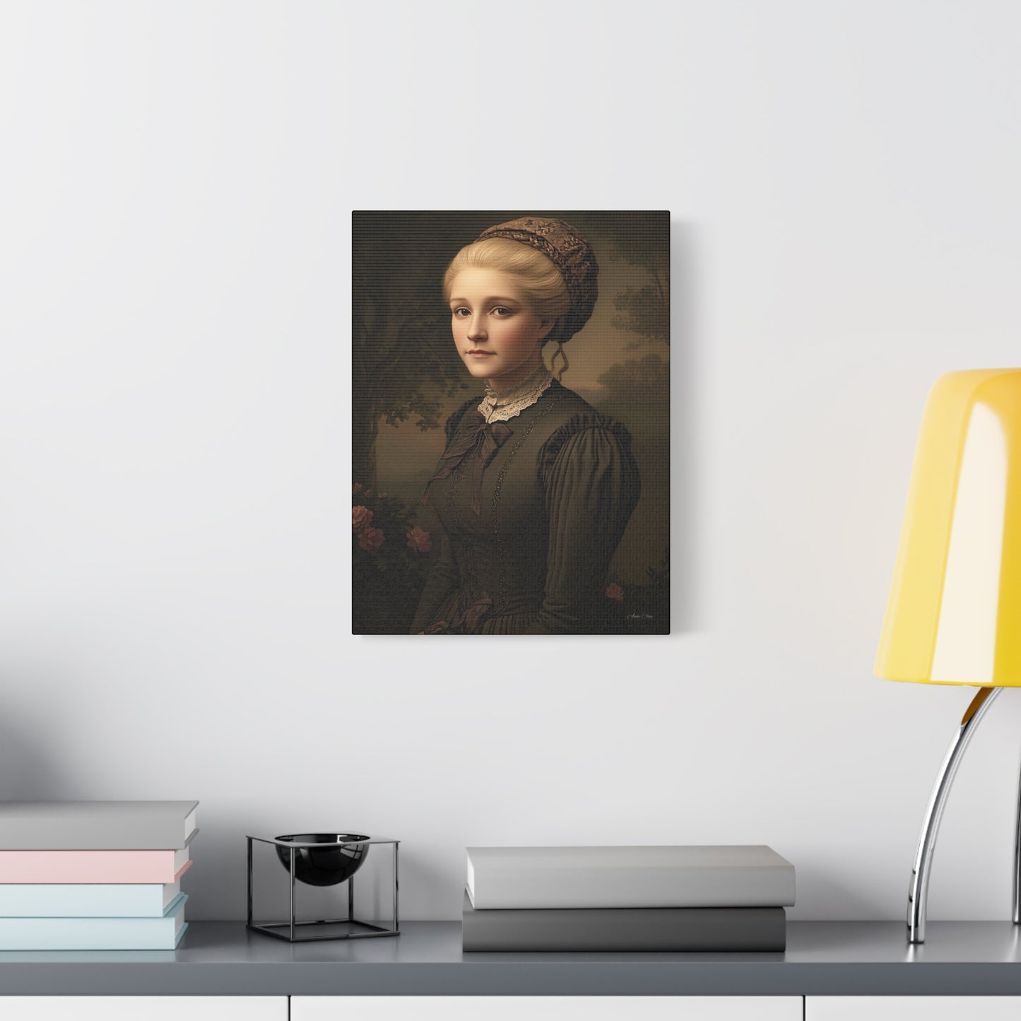 Elegant Vintage Portrait Canvas Wall Art, Home Decor, Gift for Art Lovers, Classic Style, Gallery Wall