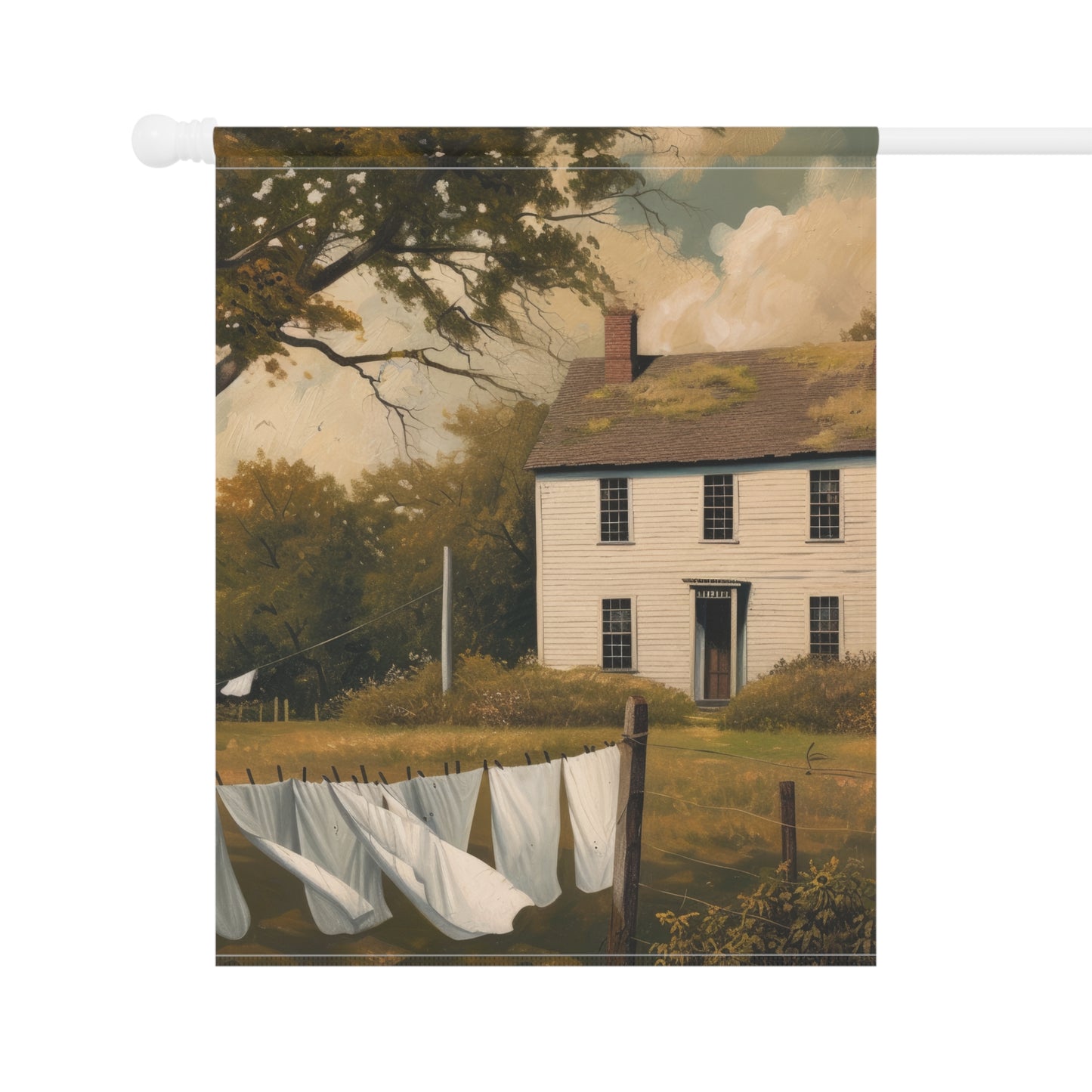 Country Clothesline Garden & House Banner