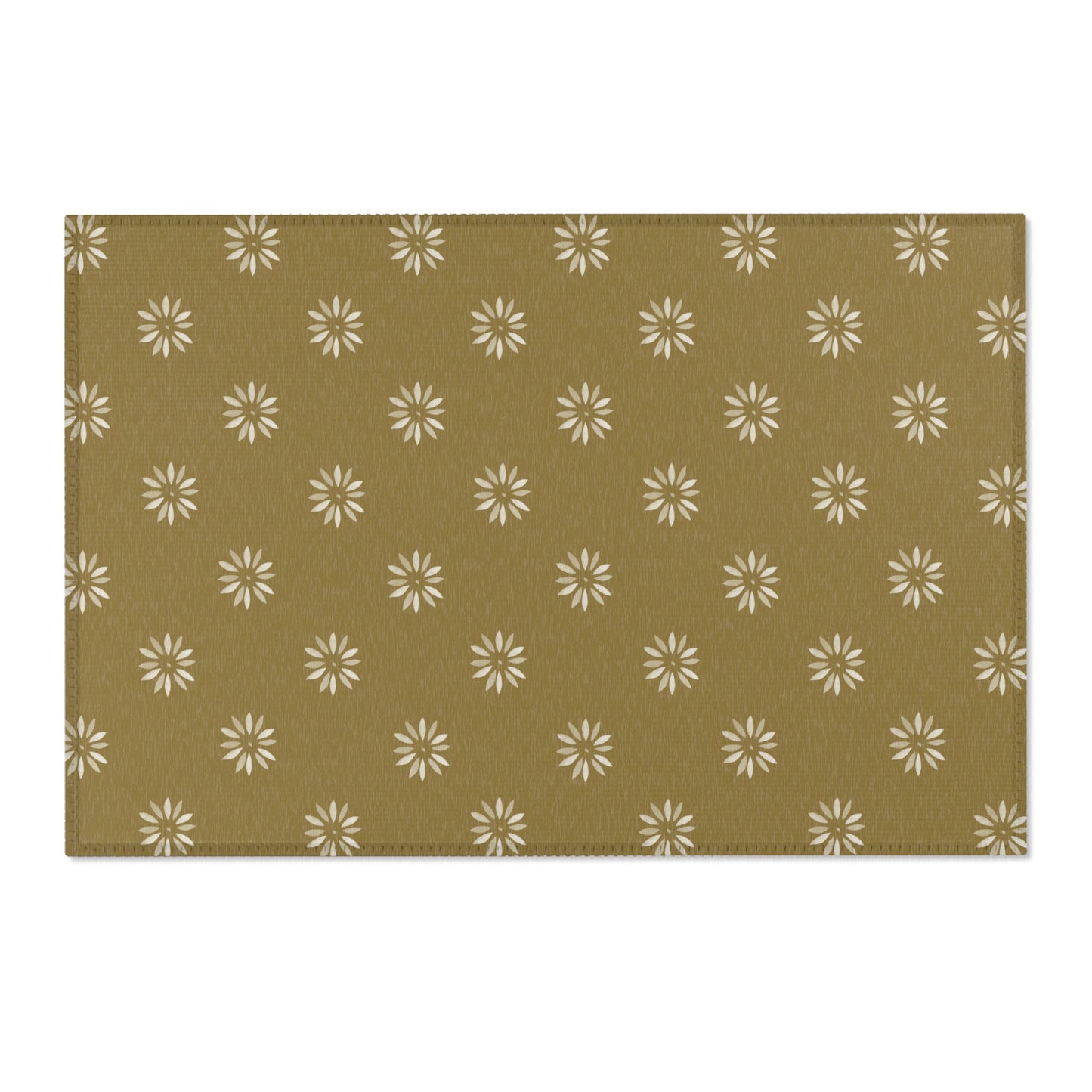 Cream on light greenish/ Gold Area Rugs