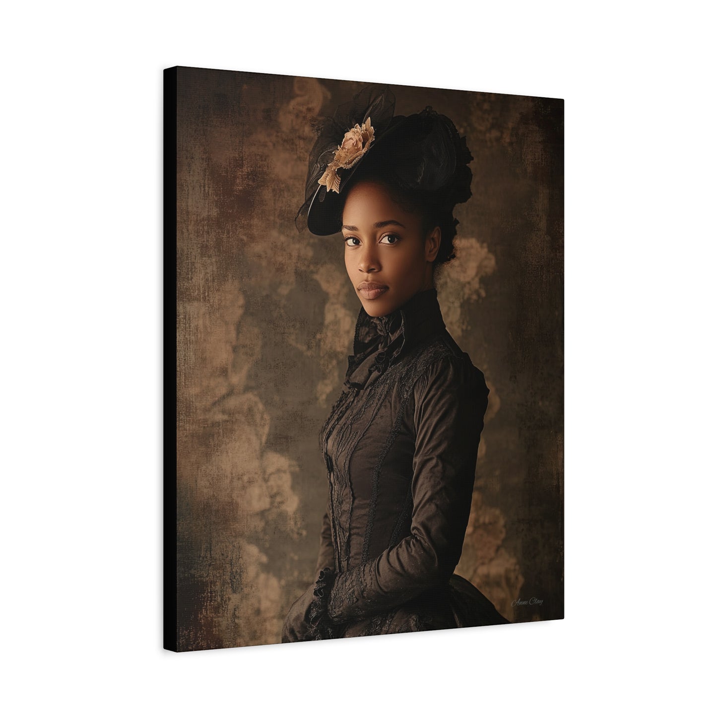 Virtue Elegant Vintage Canvas Art Print - Timeless Portrait Decor
