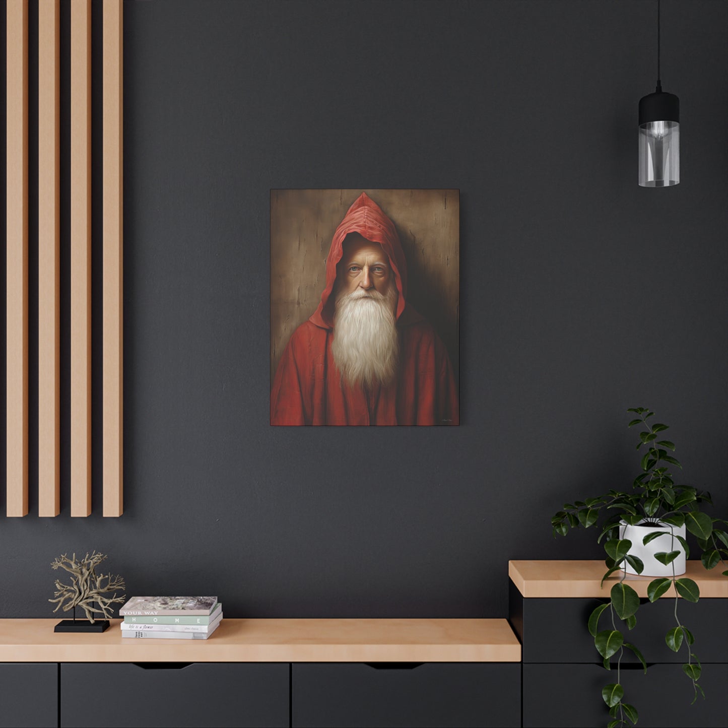 Mysterious Santa Matte Canvas, Stretched, 1.25"