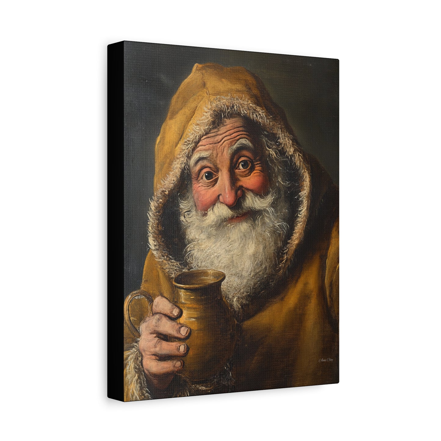 WS Tavern Santa Matte Canvas, Stretched, 1.25"