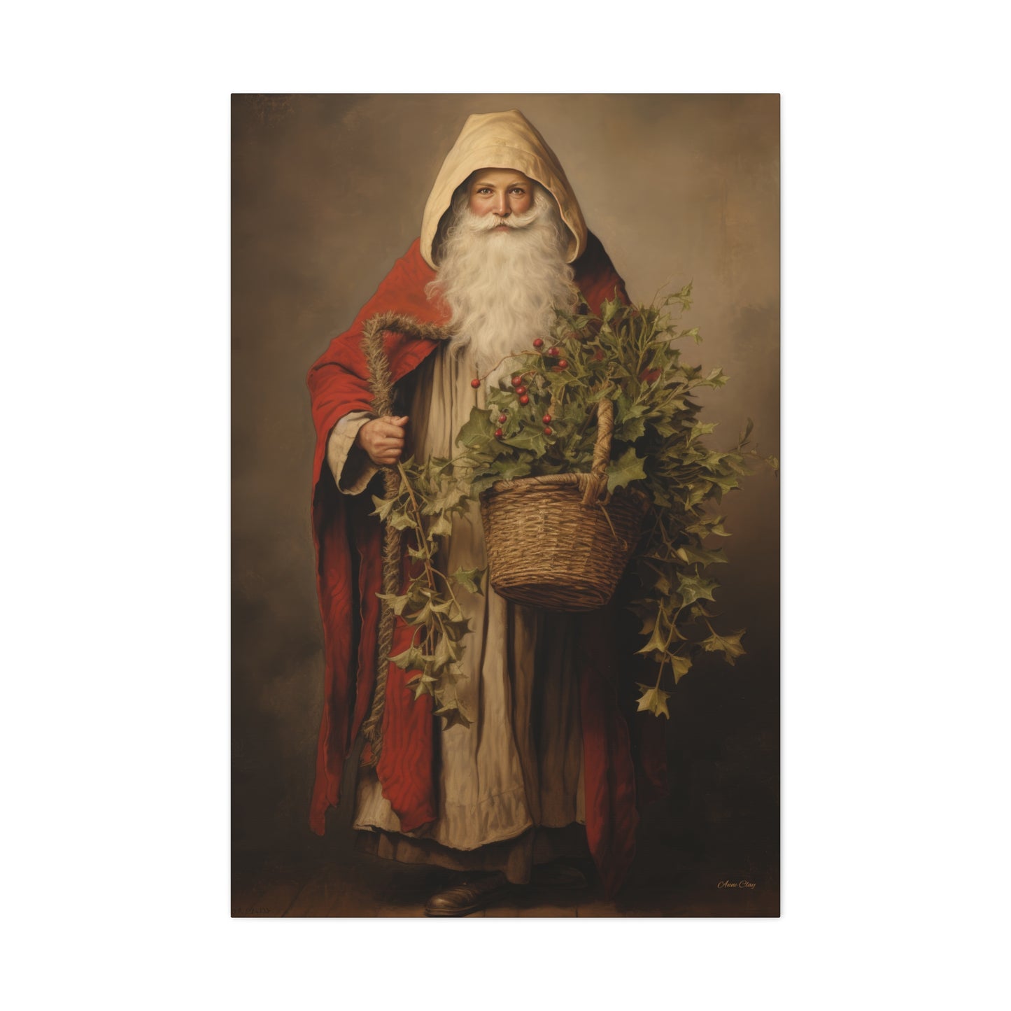 Sharing Santa Matte Canvas, Stretched, 1.25"