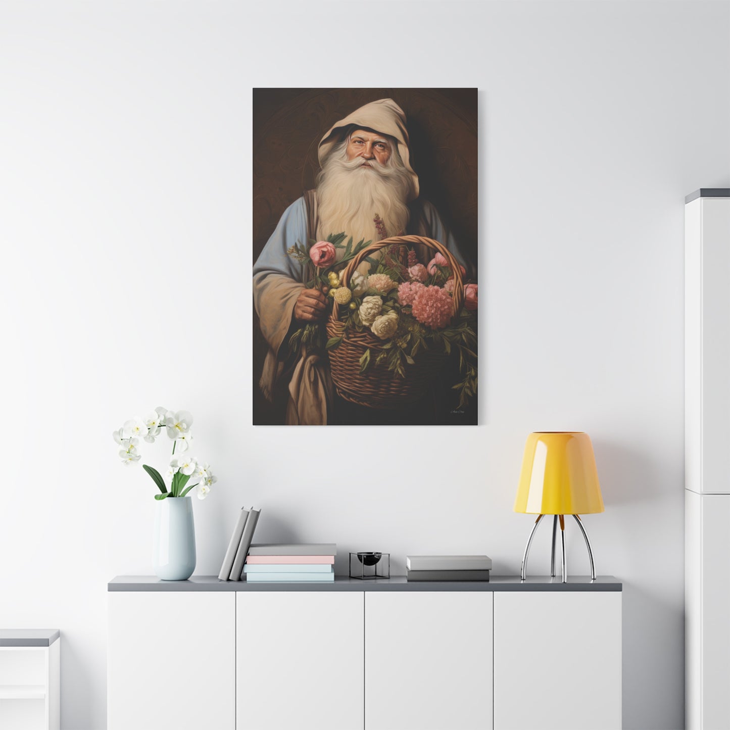 Gardener Santa Matte Canvas, Stretched, 1.25"