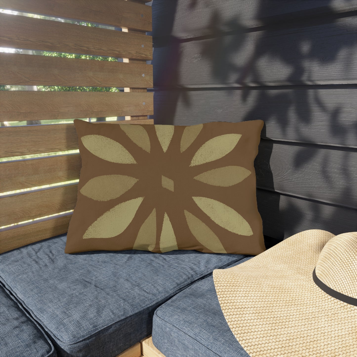 Bohemian Outdoor Pillows - Nature-Inspired Floral Design for Patios & Gardens