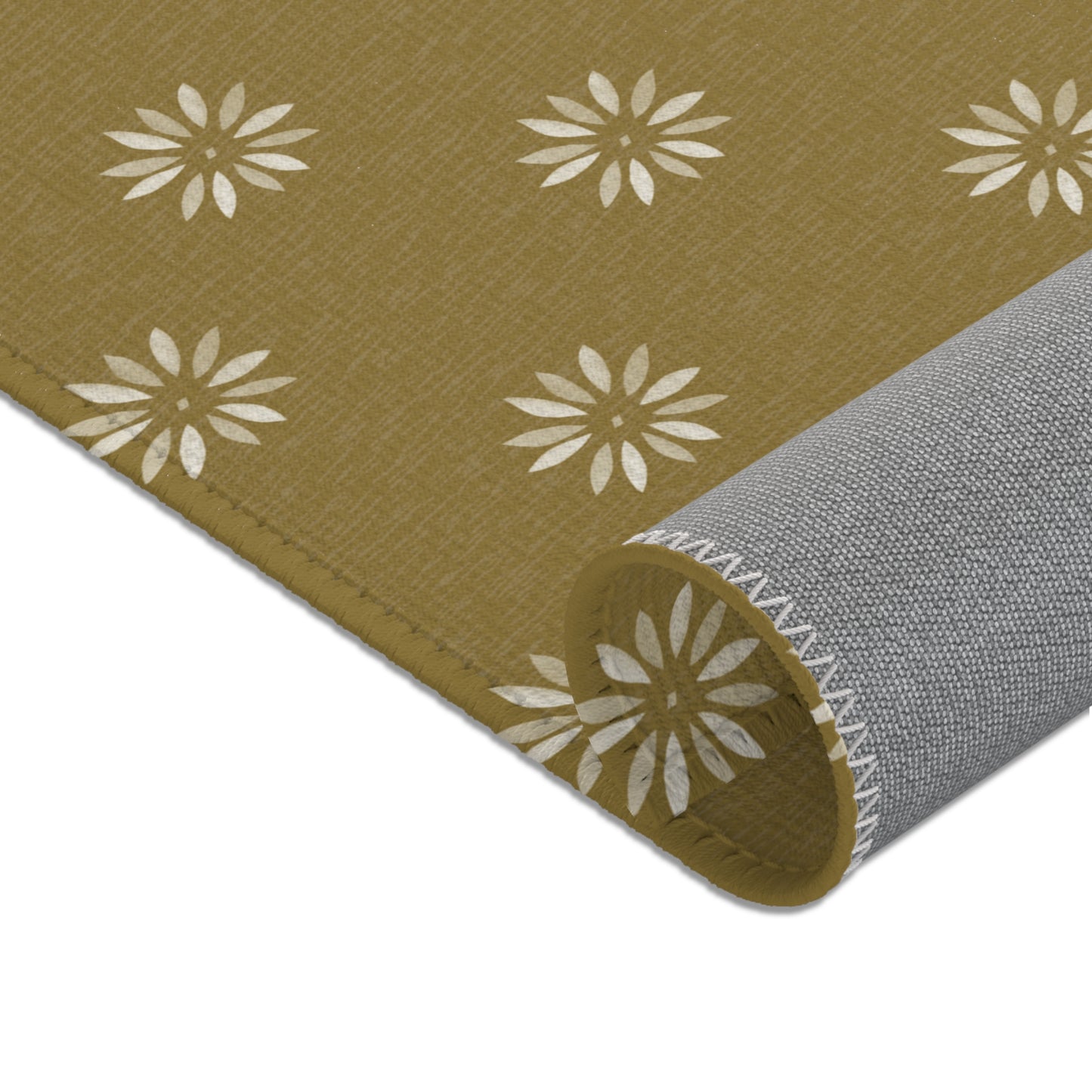 Cream on light greenish/ Gold Area Rugs