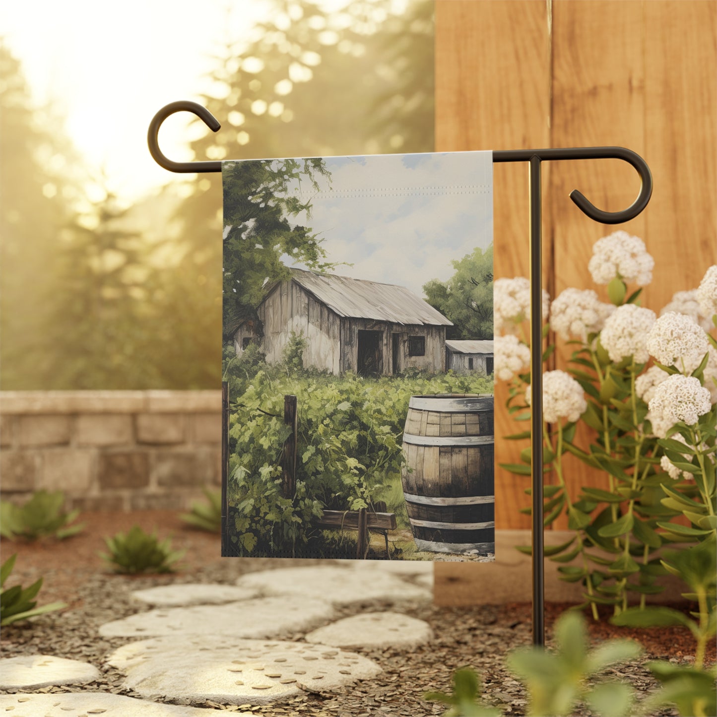Old Farm Garden & House Banner