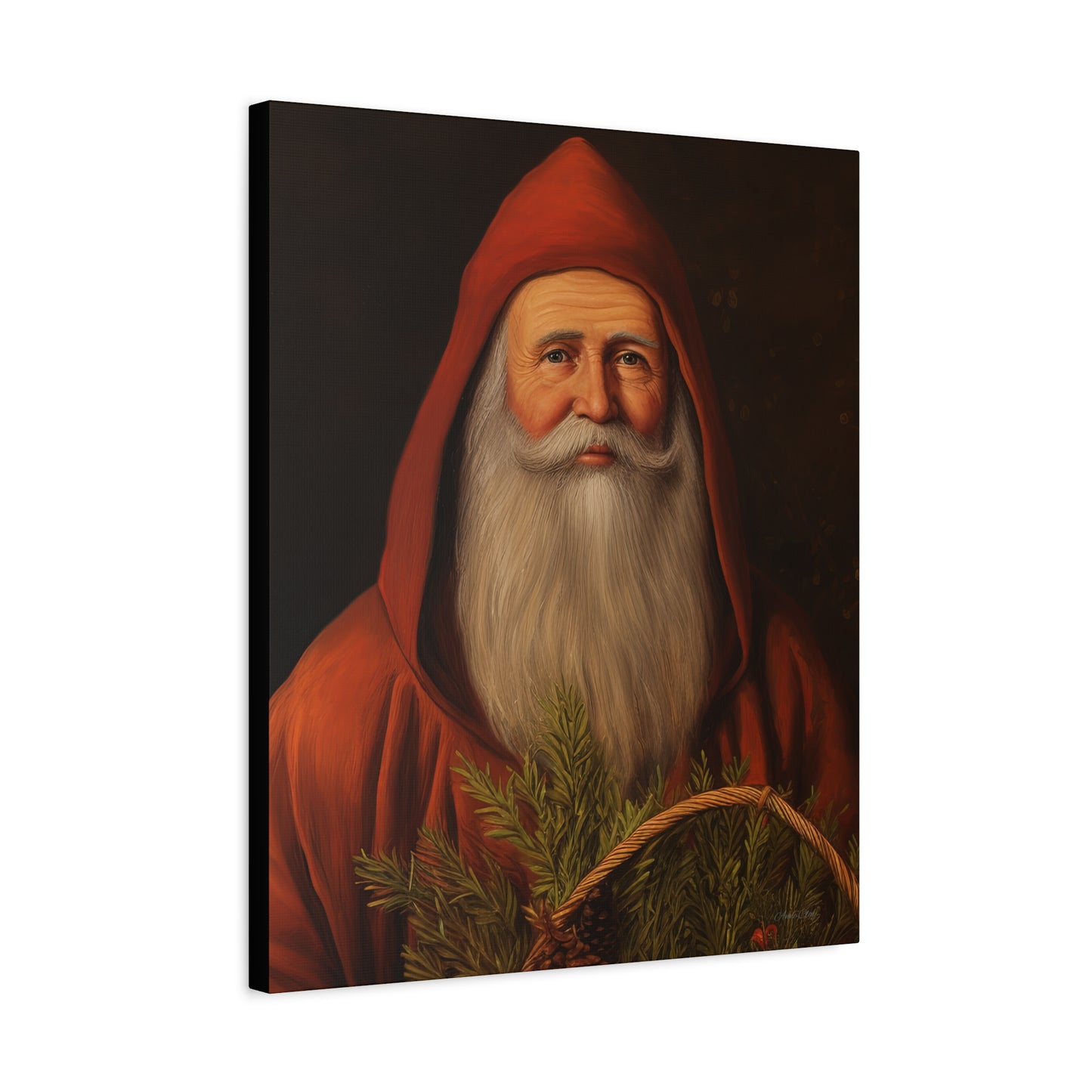 Sweet Red Santa Matte Canvas, Stretched, 1.25"