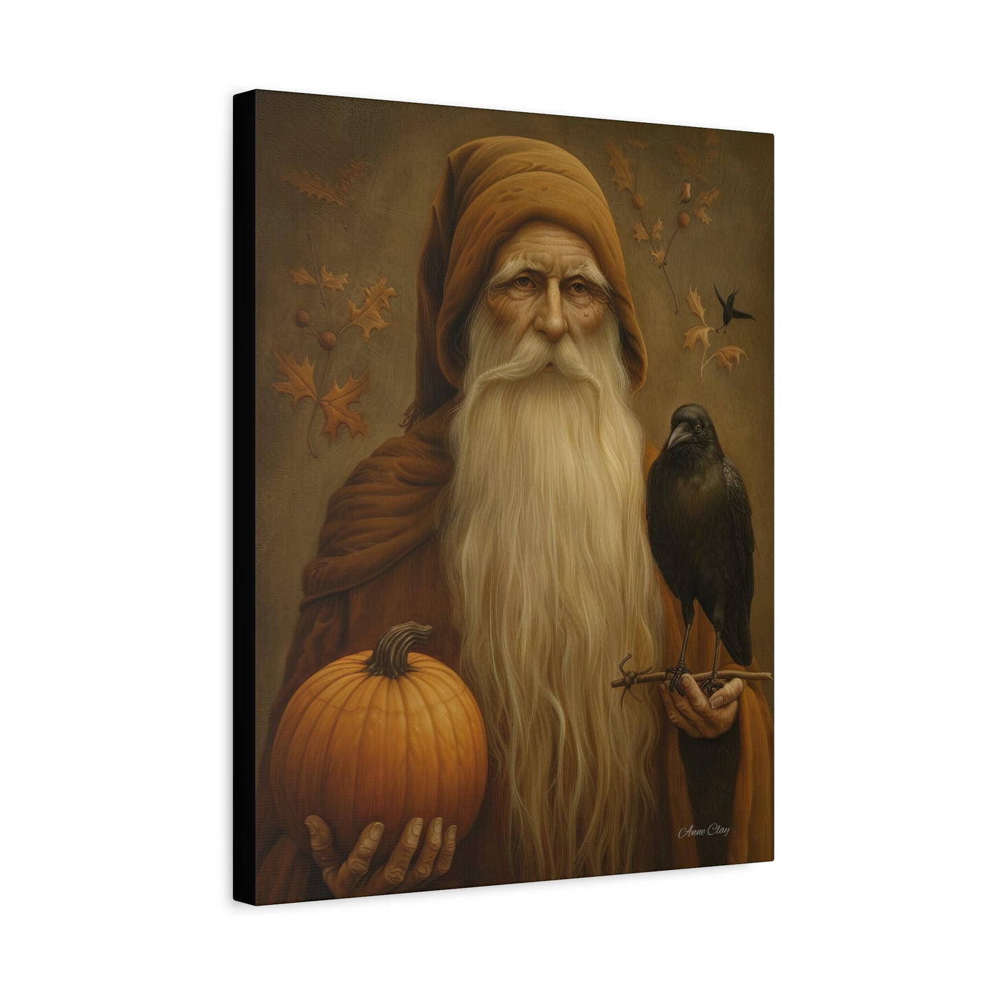 Mystical Fall Canvas Art, Autumn Decor, Nature Wall Art, Halloween Home Decor, Gift for Harvest Season