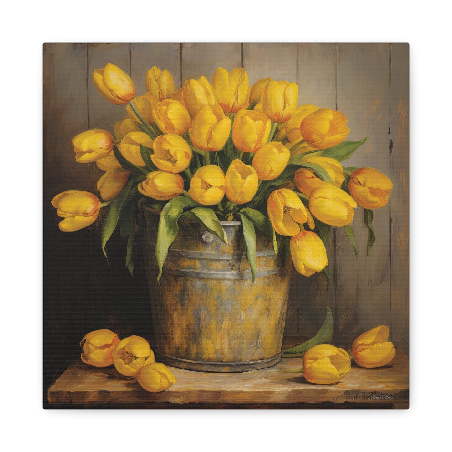 Something Yellow Matte Canvas, Stretched, 1.25"