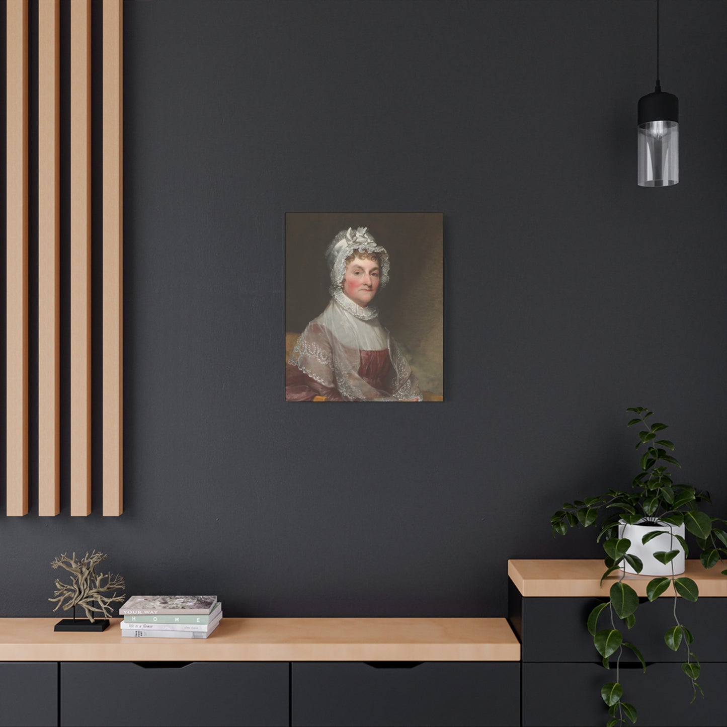 Abigail Adams wife of President John Adams Canvas Wall Art - Elegant Vintage Portrait of a Lady