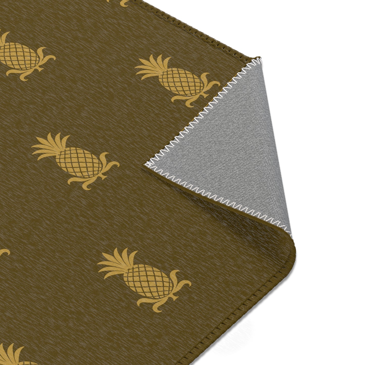 Tropical Pineapple Area Rug - Home Decor, Boho Chic, Living Room, Kitchen Mat, Gift for Housewarming, Summer Vibes