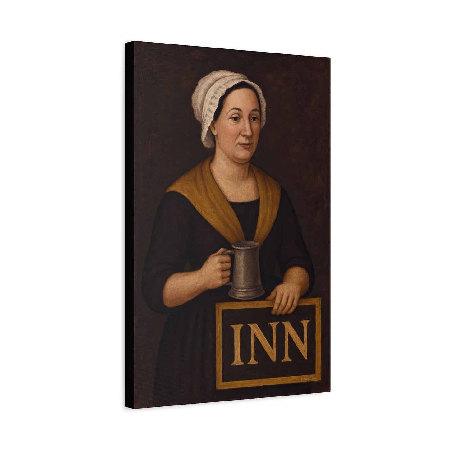 Innkeeper Canvas Art, Vintage Wall Decor, Home Pub Sign, Historical Artwork, Tavern Decor, Gift for Pub Lovers