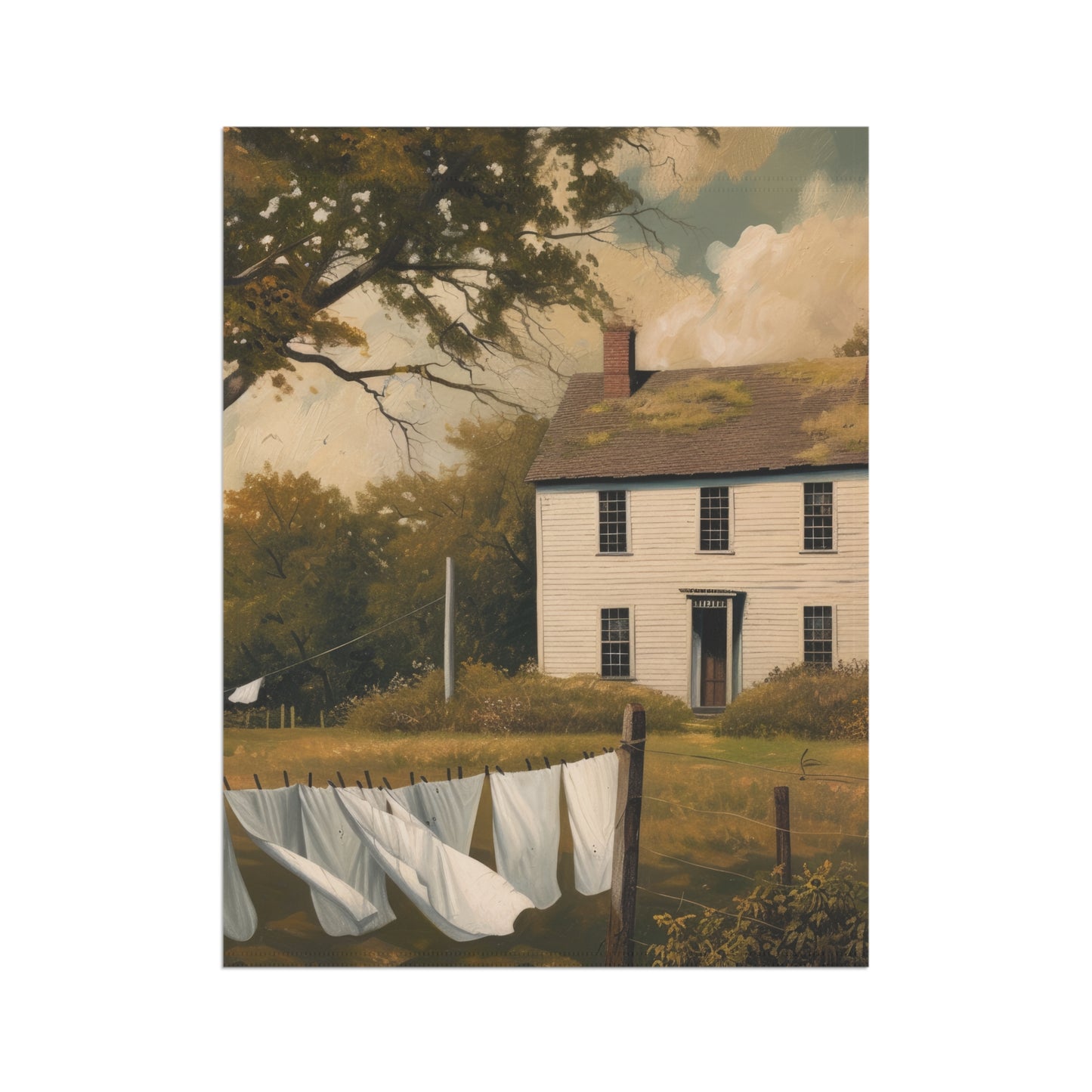 Country Clothesline Garden & House Banner