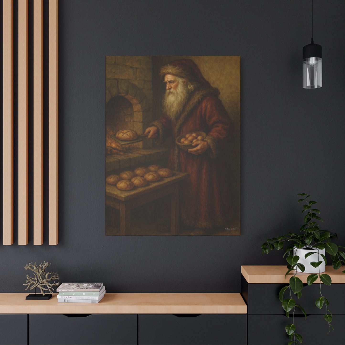 Christmas Santa Canvas Art