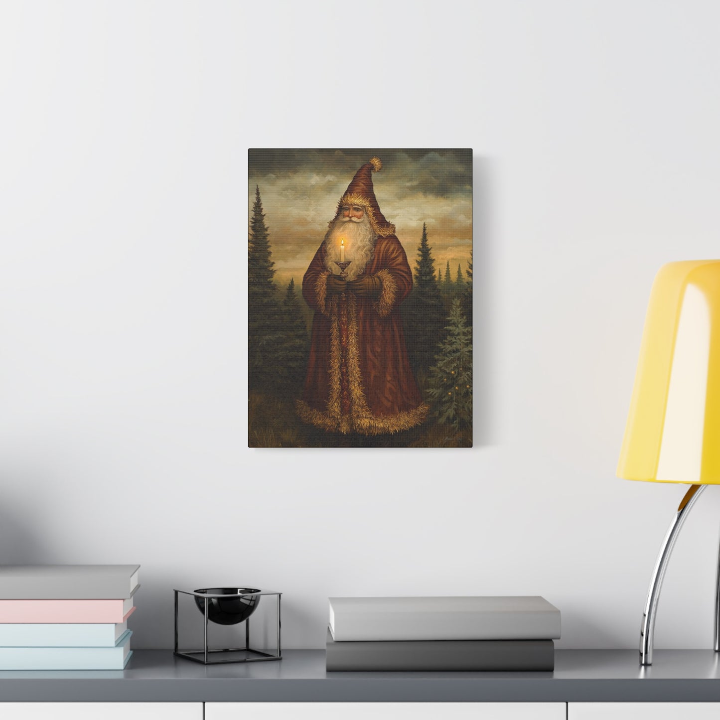 WS Fantasy Santa Matte Canvas, Stretched, 1.25"