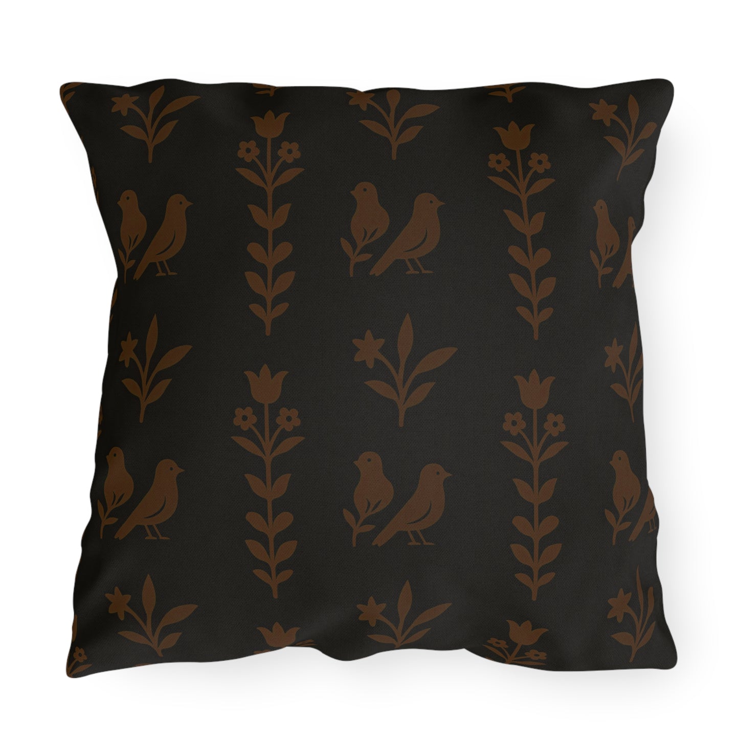 Chic Outdoor Pillows with Bird and Floral Design, Patio Decor,Garden Cushions, Boho Style, Cozy Home Accessories