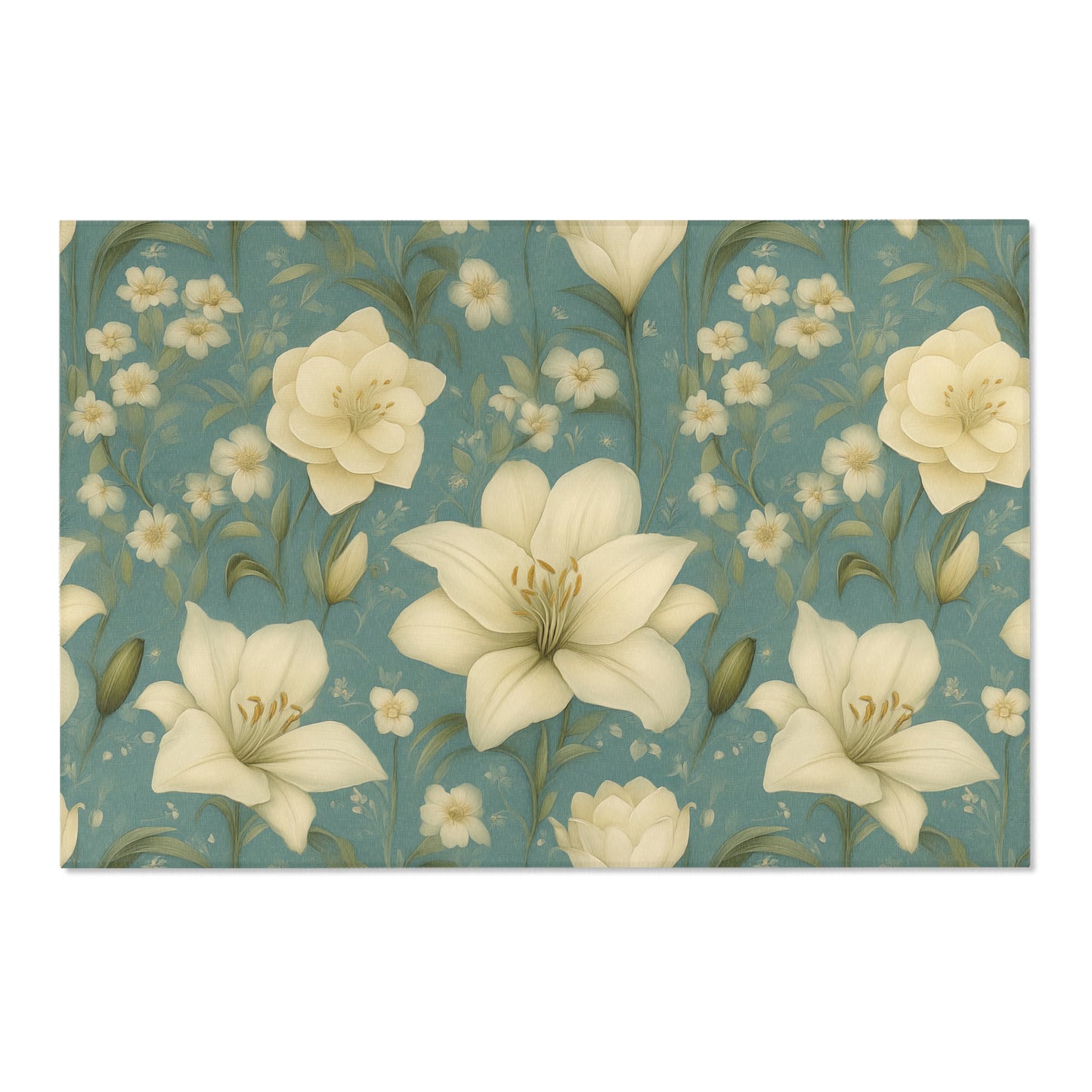 Elegant Floral Area Rug - Vintage Inspired Home Decor, Living Room Accent, Gift for Housewarming, Boho Chic Rug, Spring Decor