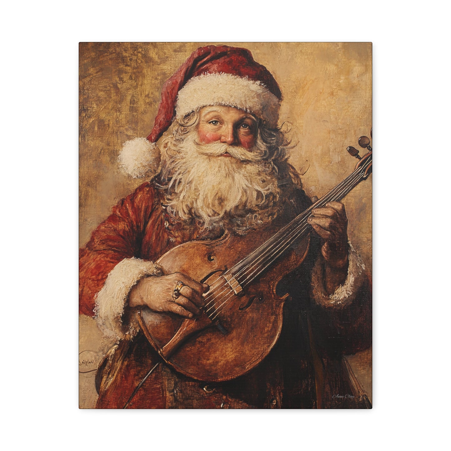 Nashville Santa Matte Canvas, Stretched, 1.25"