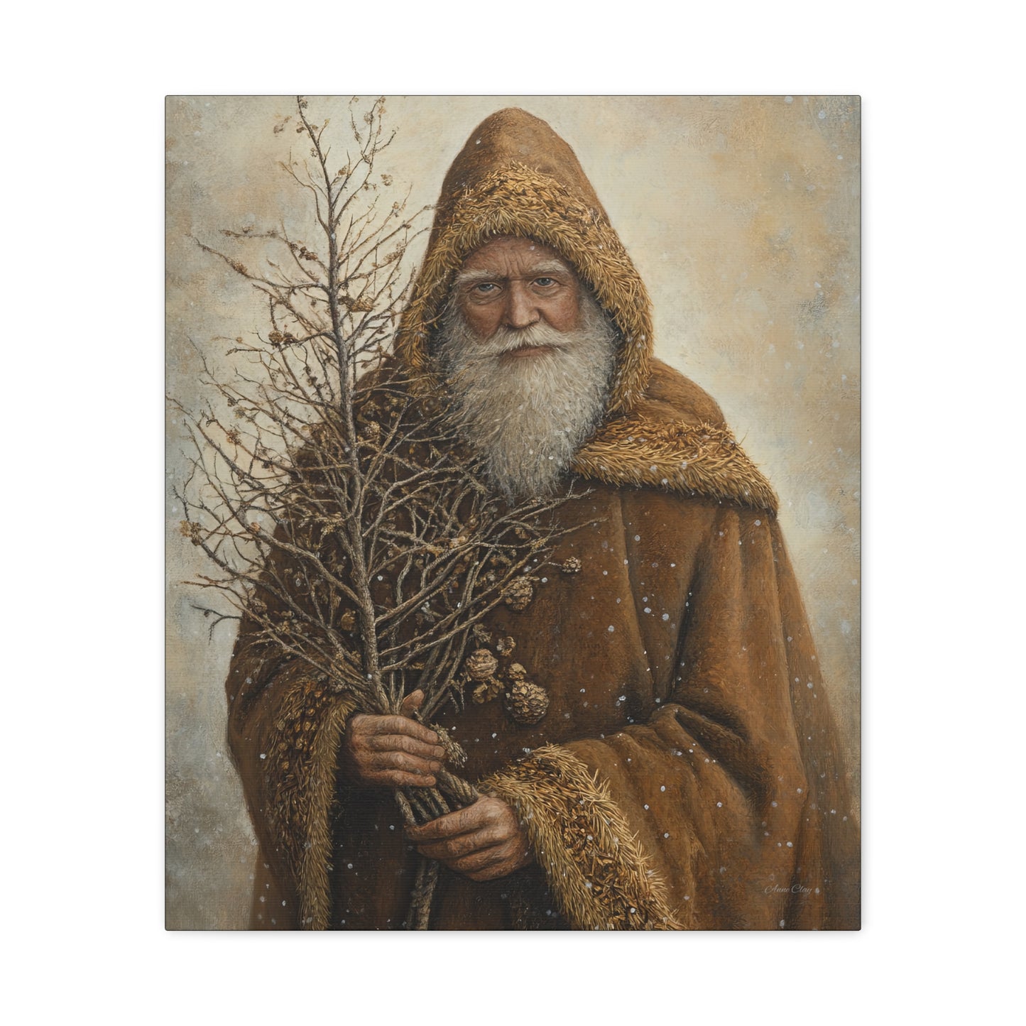 Natural Santa Matte Canvas, Stretched, 1.25"