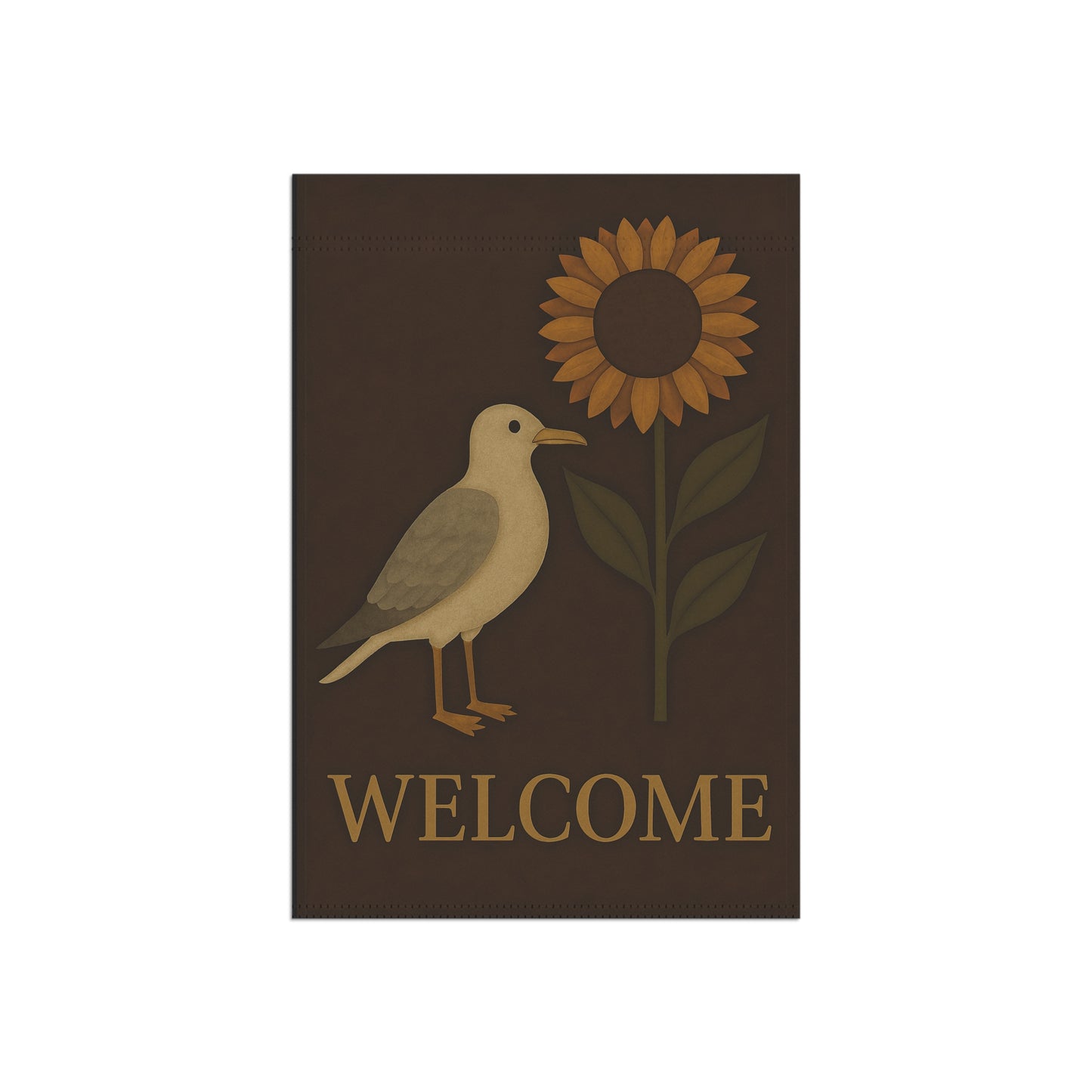 Welcome Garden & House Banner, Decorative Yard Sign, Outdoor Decor, Spring & Summer Decoration, Bird & Sunflower Theme