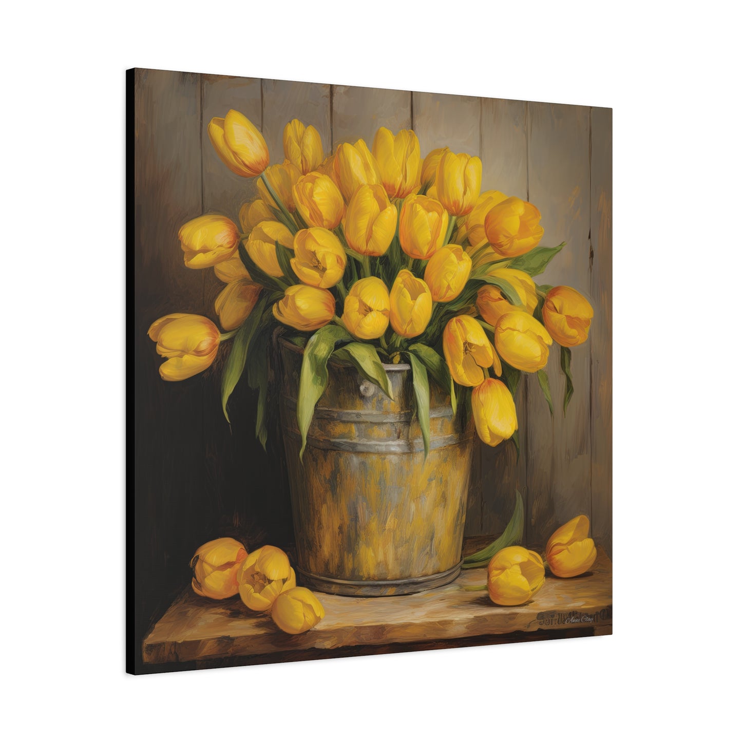 Something Yellow Matte Canvas, Stretched, 1.25"
