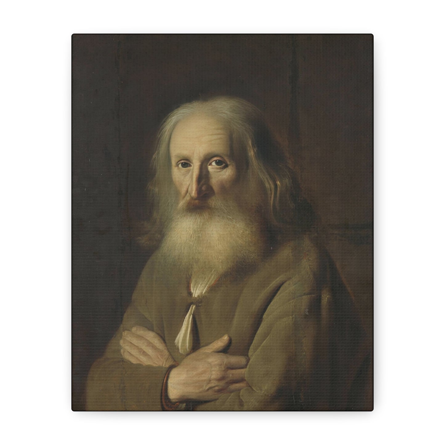 Old Farmer Portrait Matte Canvas, Stretched, 1.25"