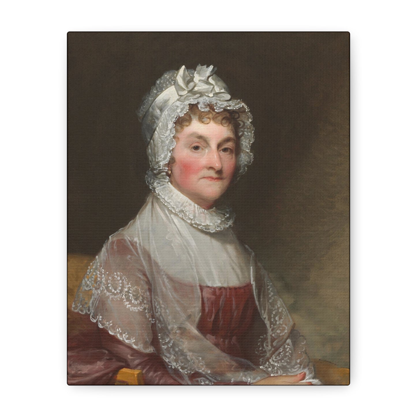 Abigail Adams wife of President John Adams Canvas Wall Art - Elegant Vintage Portrait of a Lady