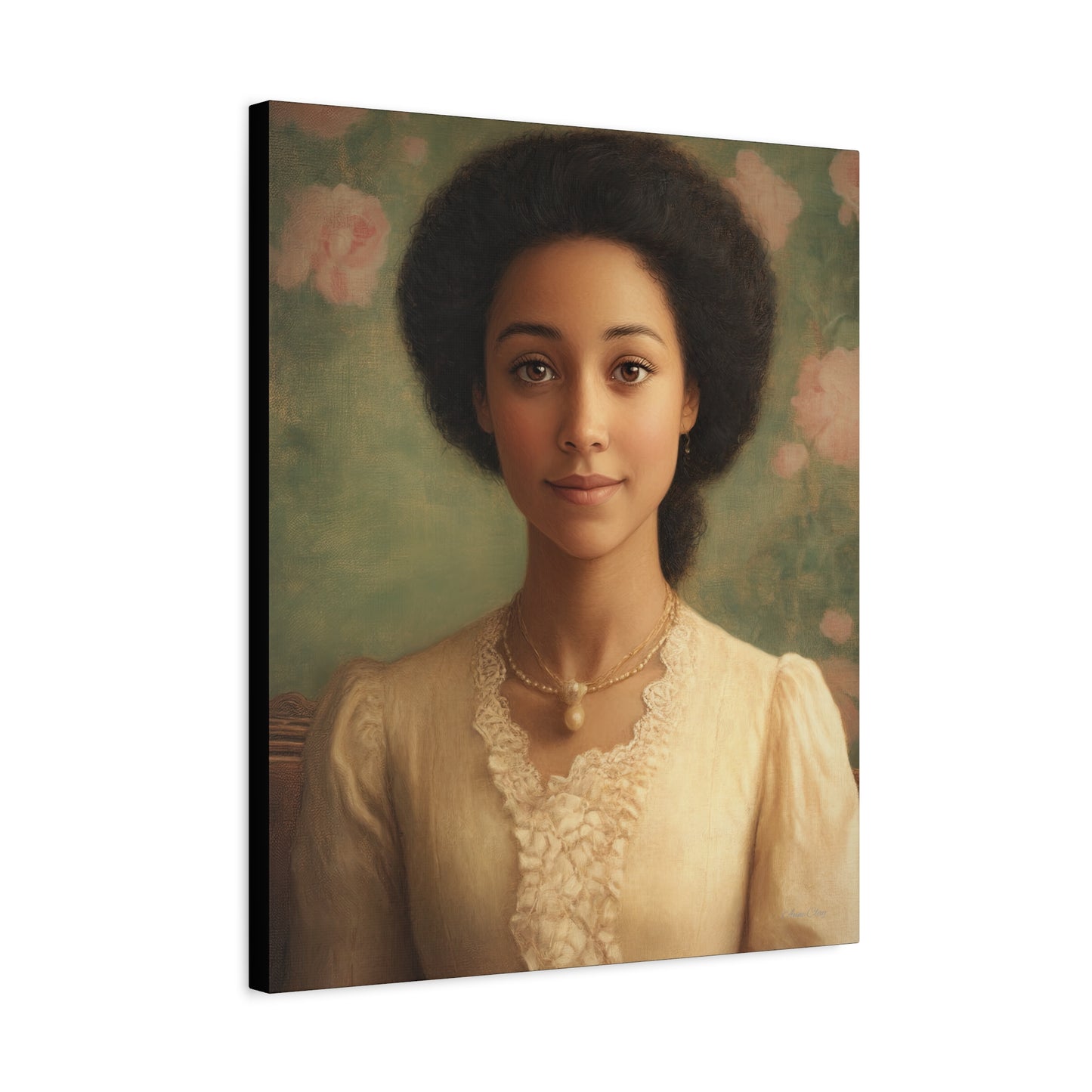 Elegant Portrait Canvas Print, Wall Art, Vintage Home Decor, Art for Living Room, Gallery Wall Decoration, Gift for Art Lovers