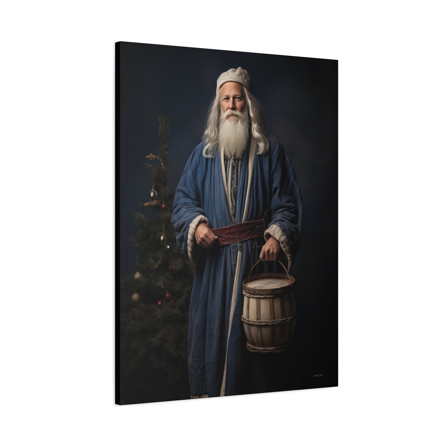 Colonial Everyday Santa Matte Canvas, Stretched, 1.25"