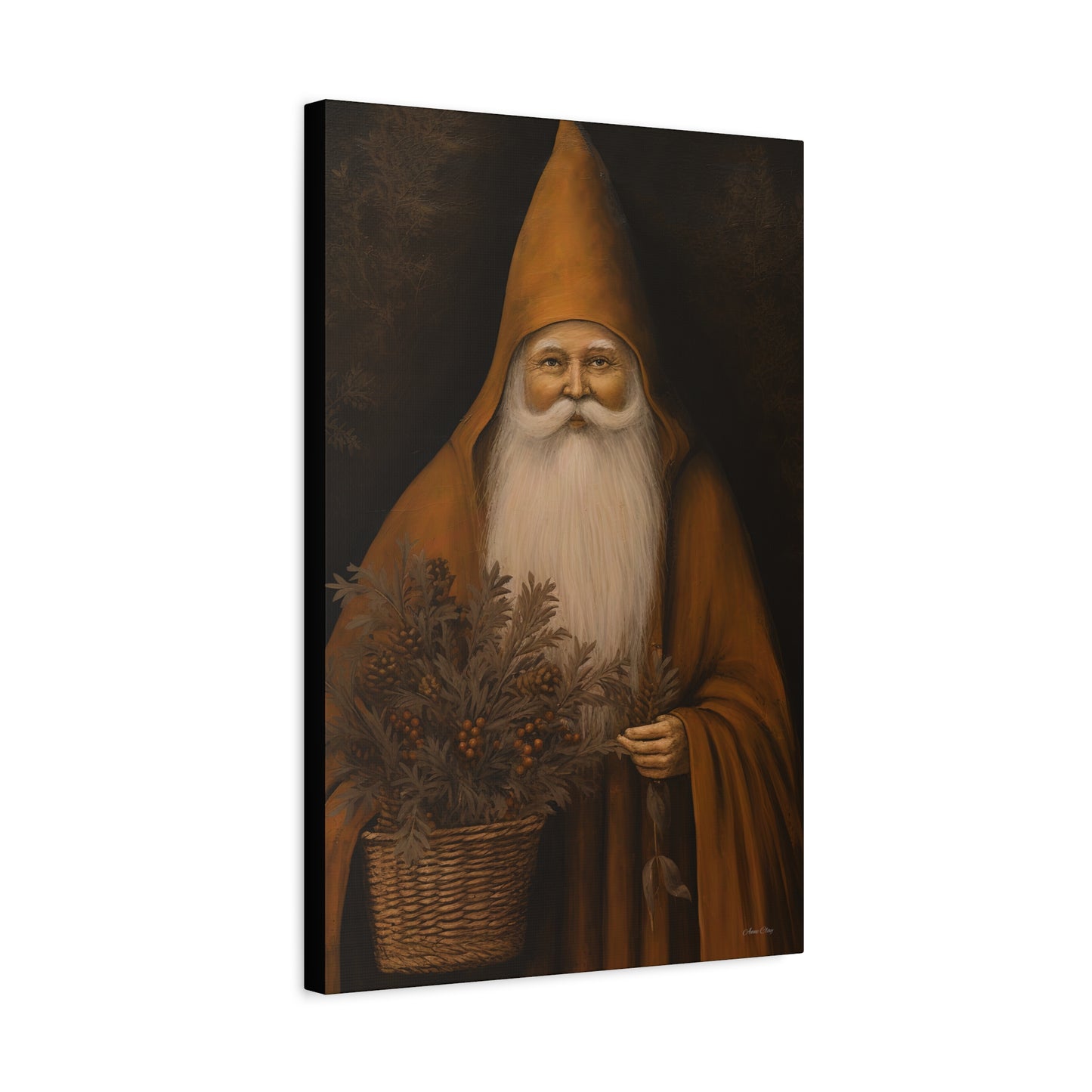 WS Perfect Santa Matte Canvas, Stretched, 1.25"